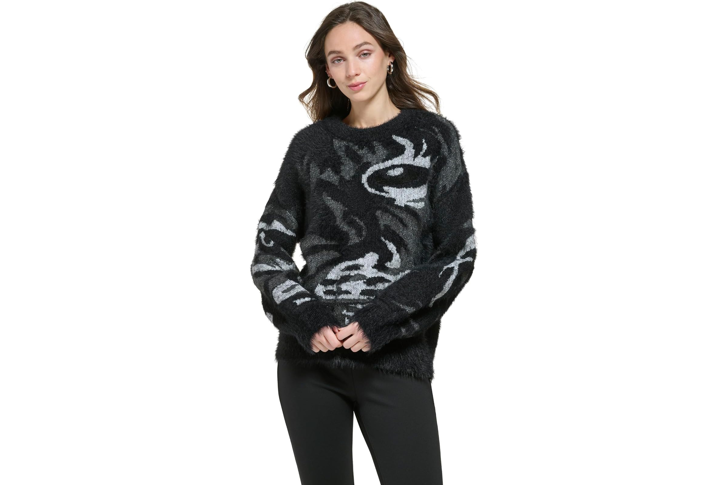 DKNY Long Sleeve Tiger Eye Sweater 11890₽