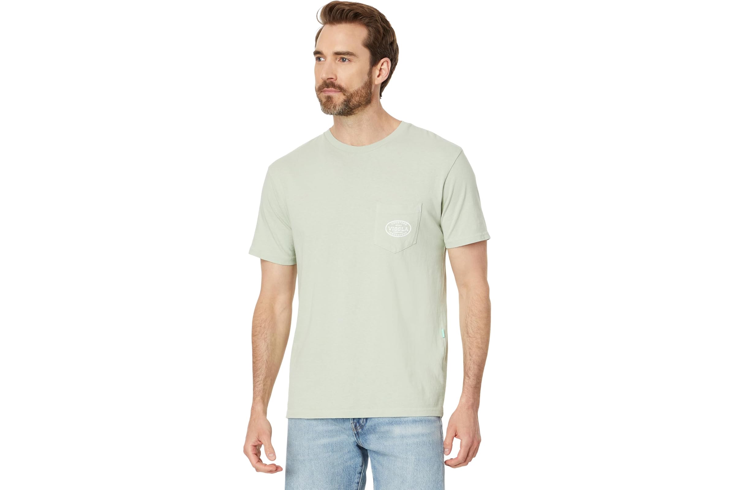 VISSLA Buckled Short Sleeve Pocket Tee