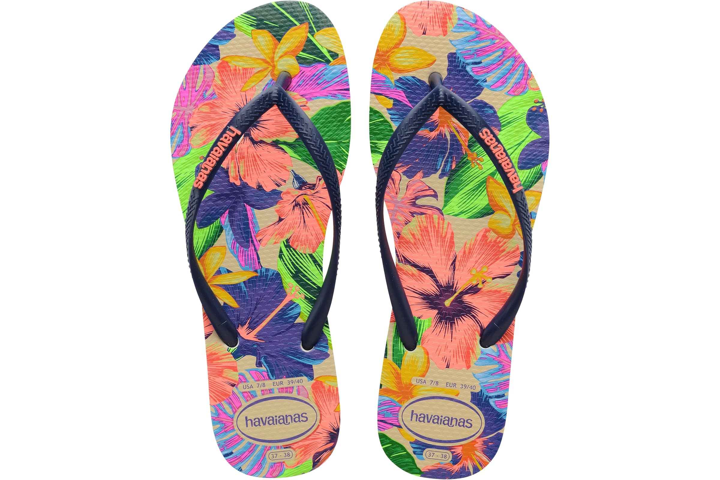 Сандалии Havaianas Slim Floral Neon Sandals