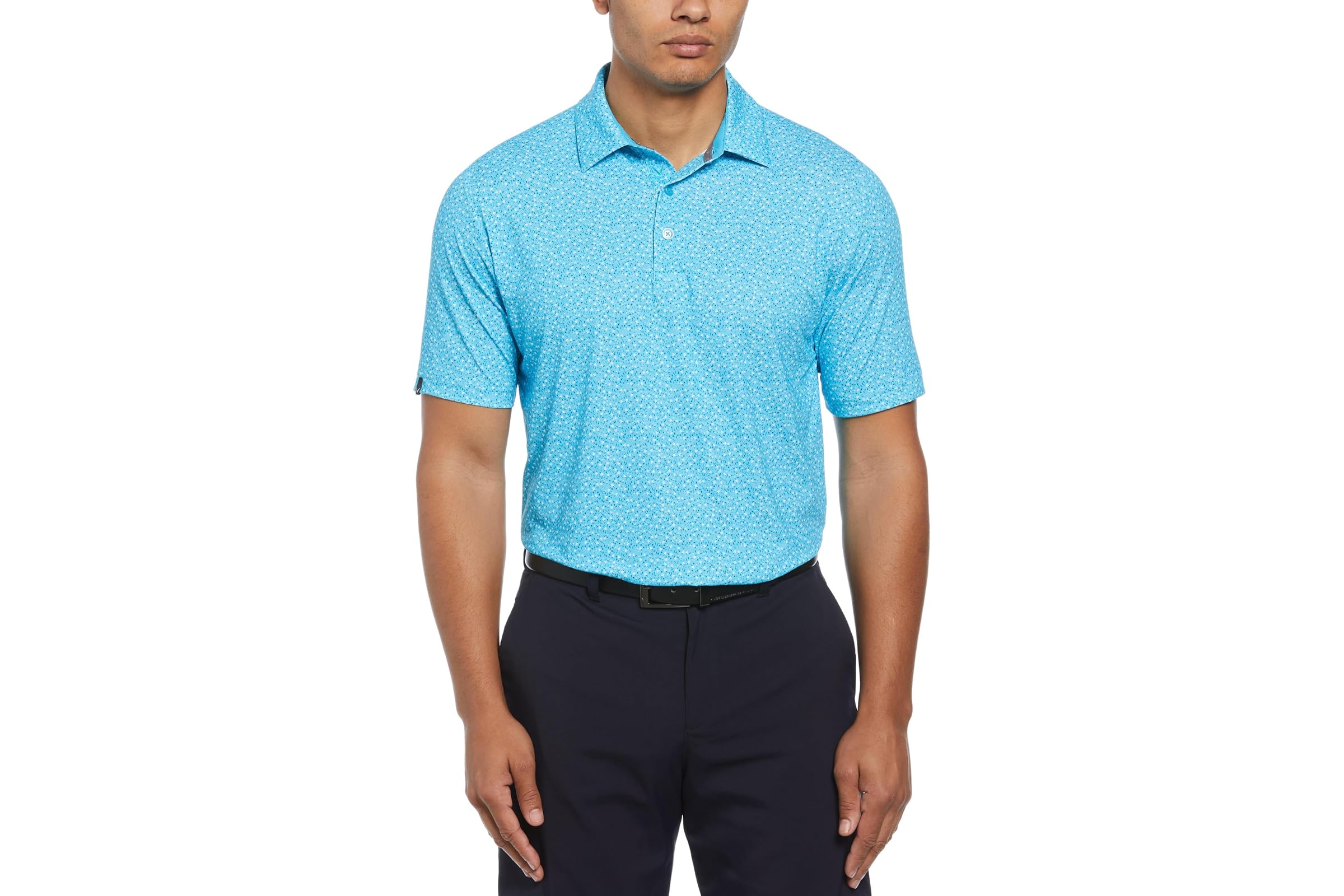 Мужская рубашка Callaway All-Over Micro Floral Print Polo