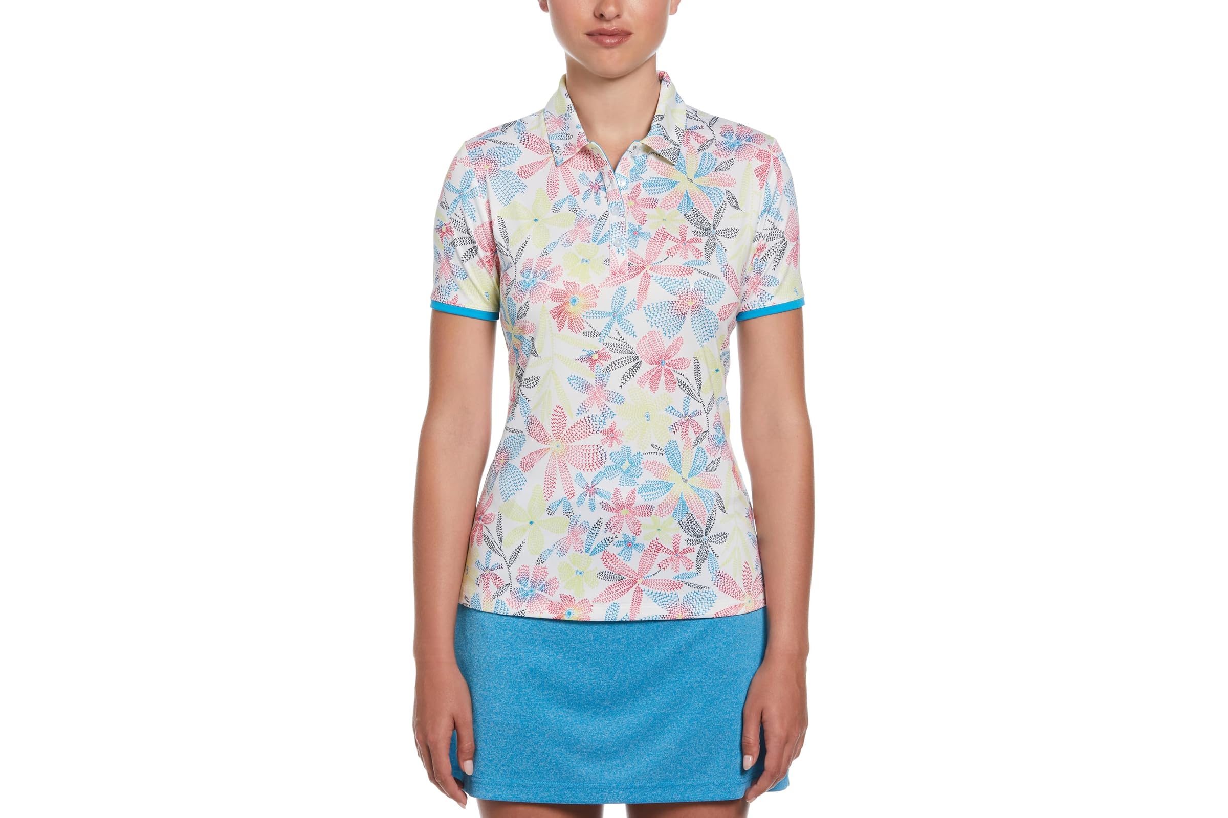 Callaway Chevron Floral Short Sleeve Polo 4790₽