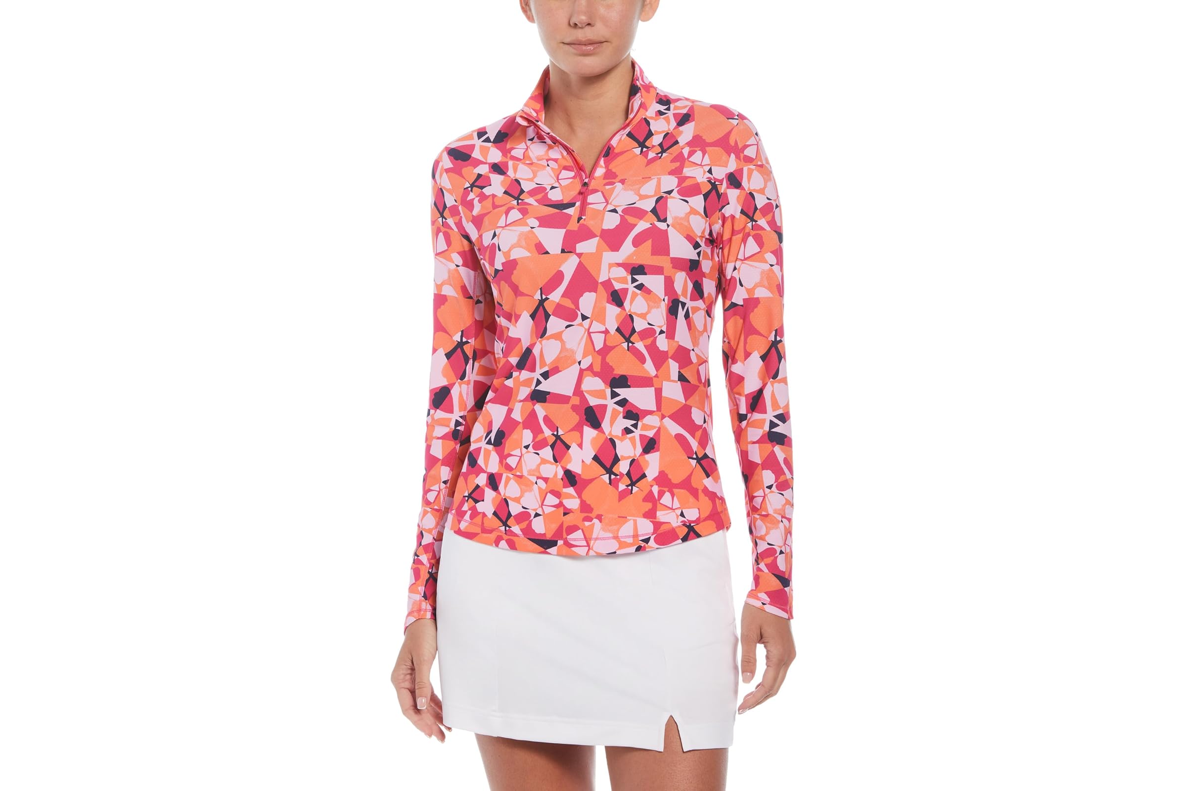 Callaway Geometric Floral Long Sleeve Sun Protection 12290₽