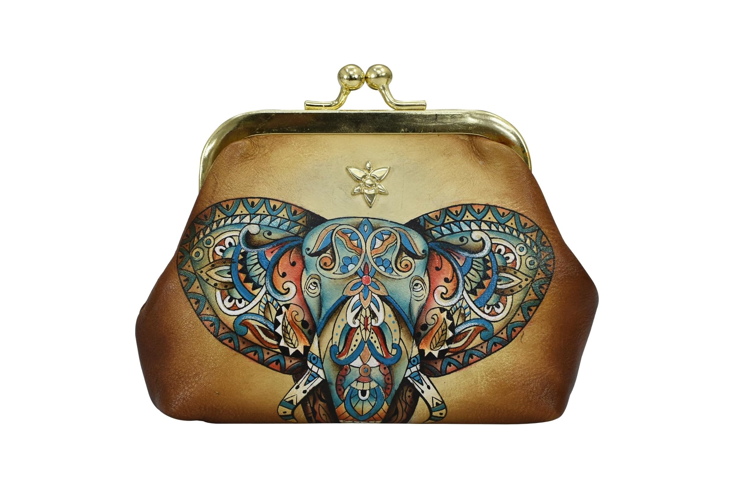 Anuschka Clasp Pouch with Key Fobs 1177