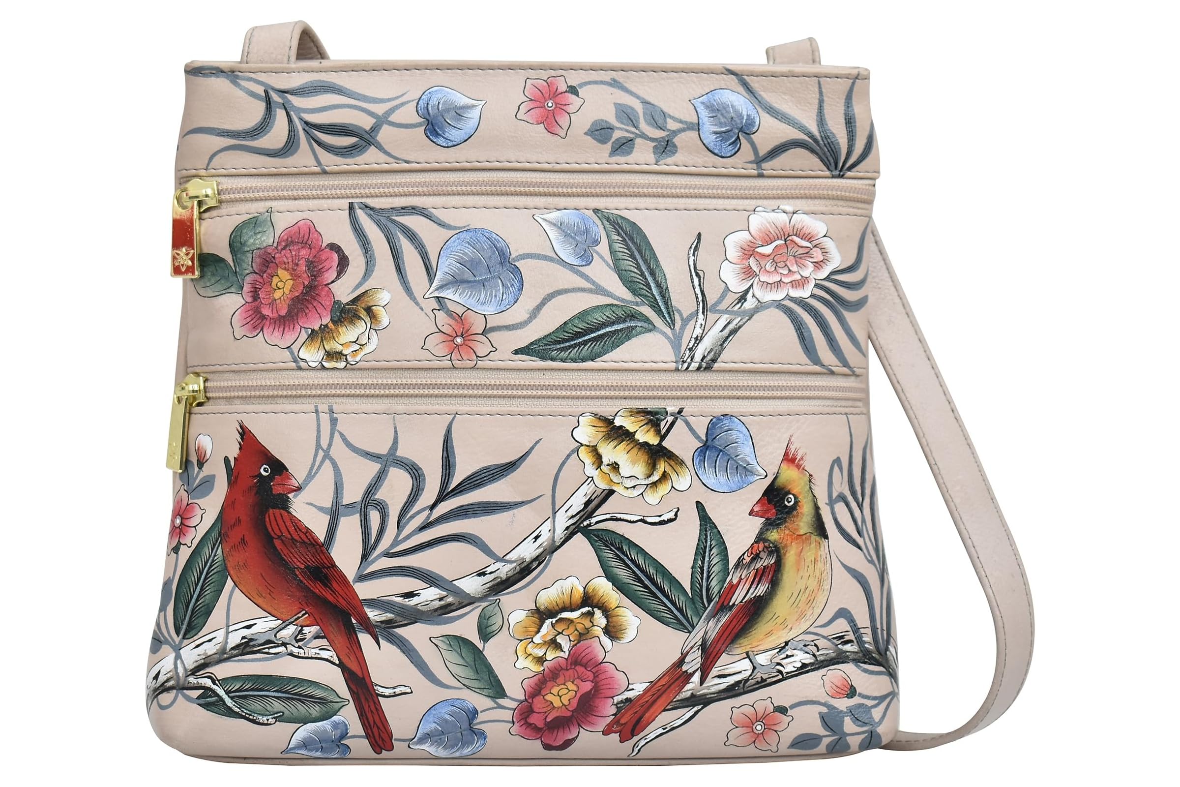 Anuschka Medium Crossbody with Double Zip Pockets 447