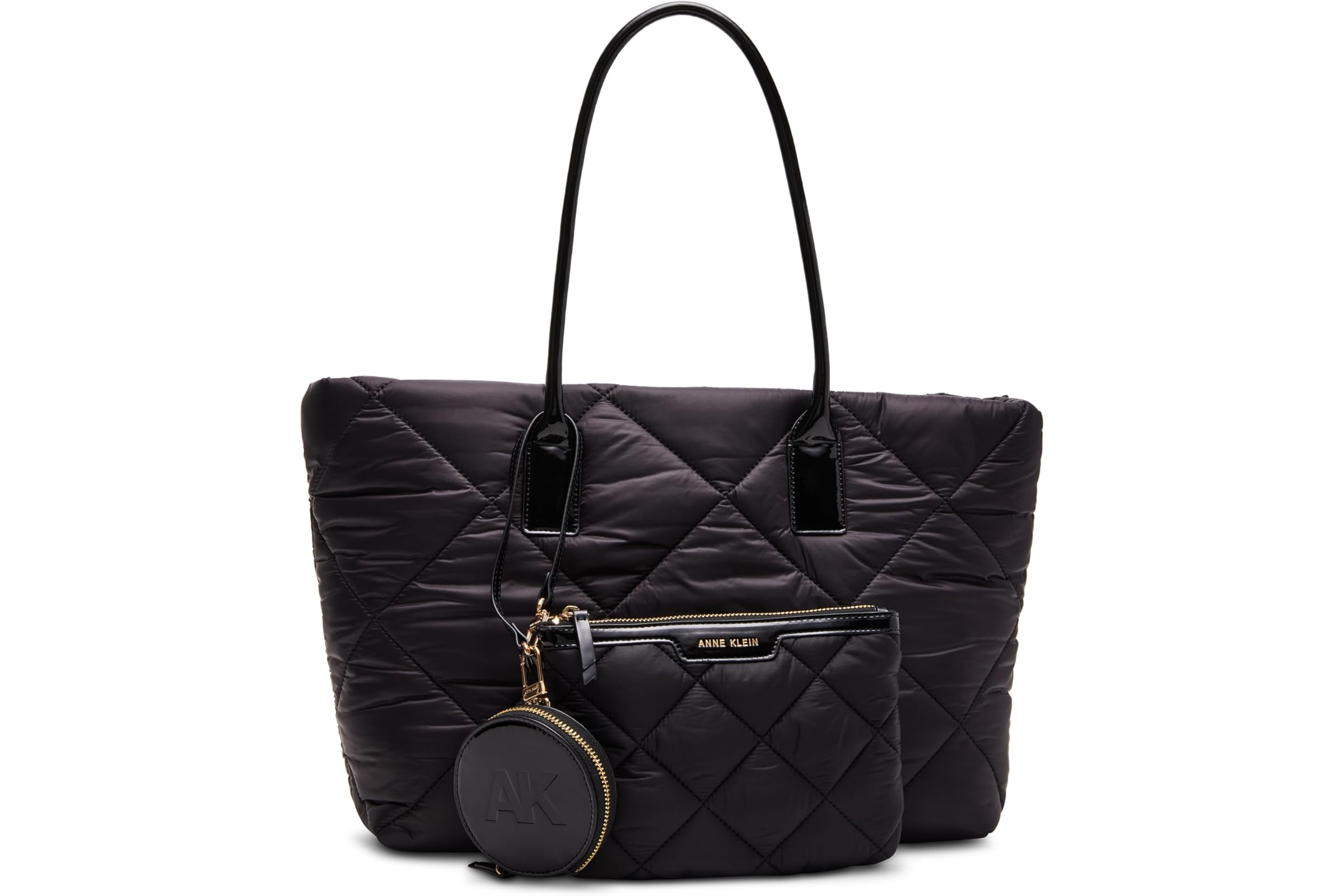 Anne Klein Quilted Nylon Tote With Pouch and Coin Purse 13090₽