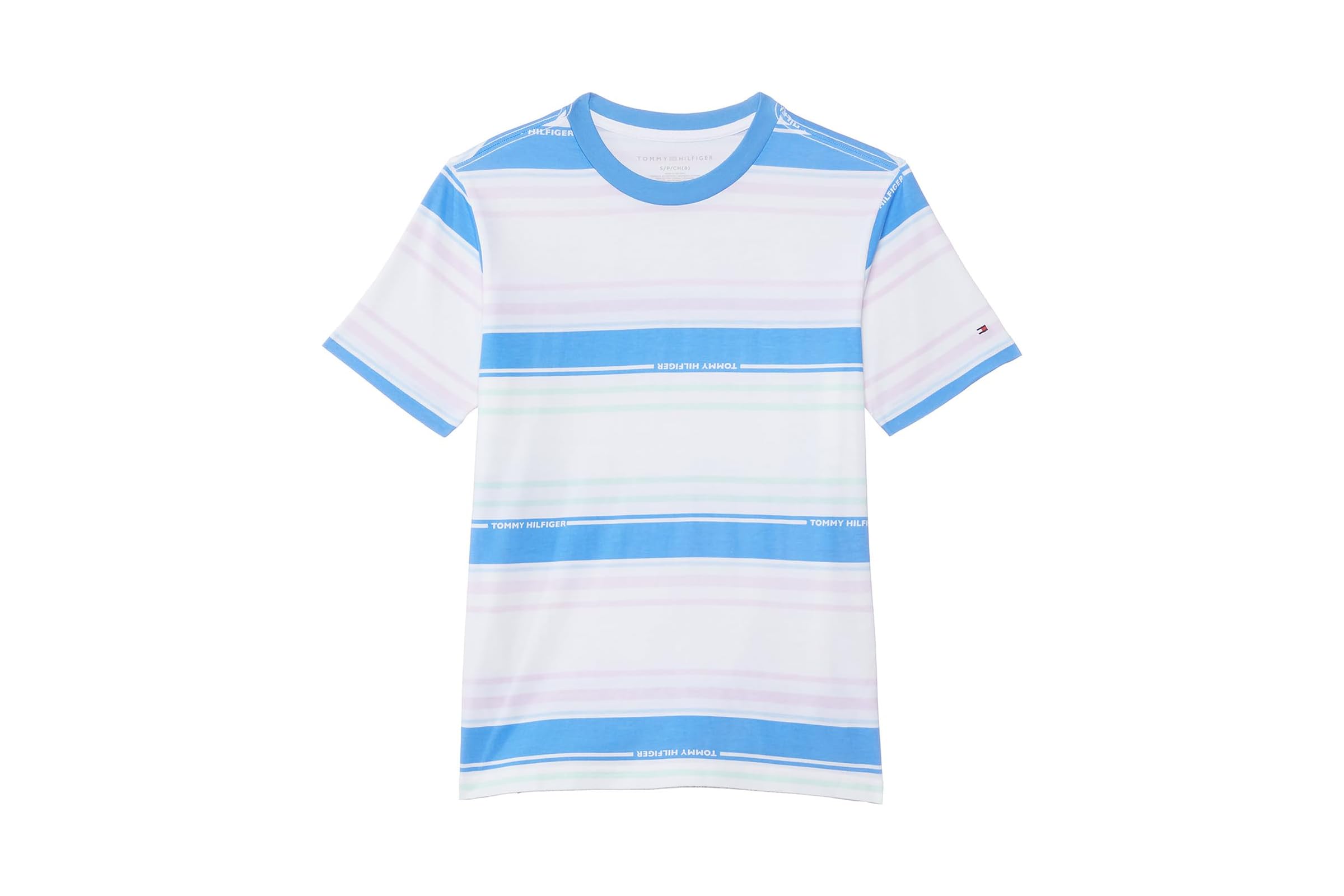 Tommy Hilfiger Kids Wordmark Short Sleeve T-Shirt (Big Kids)