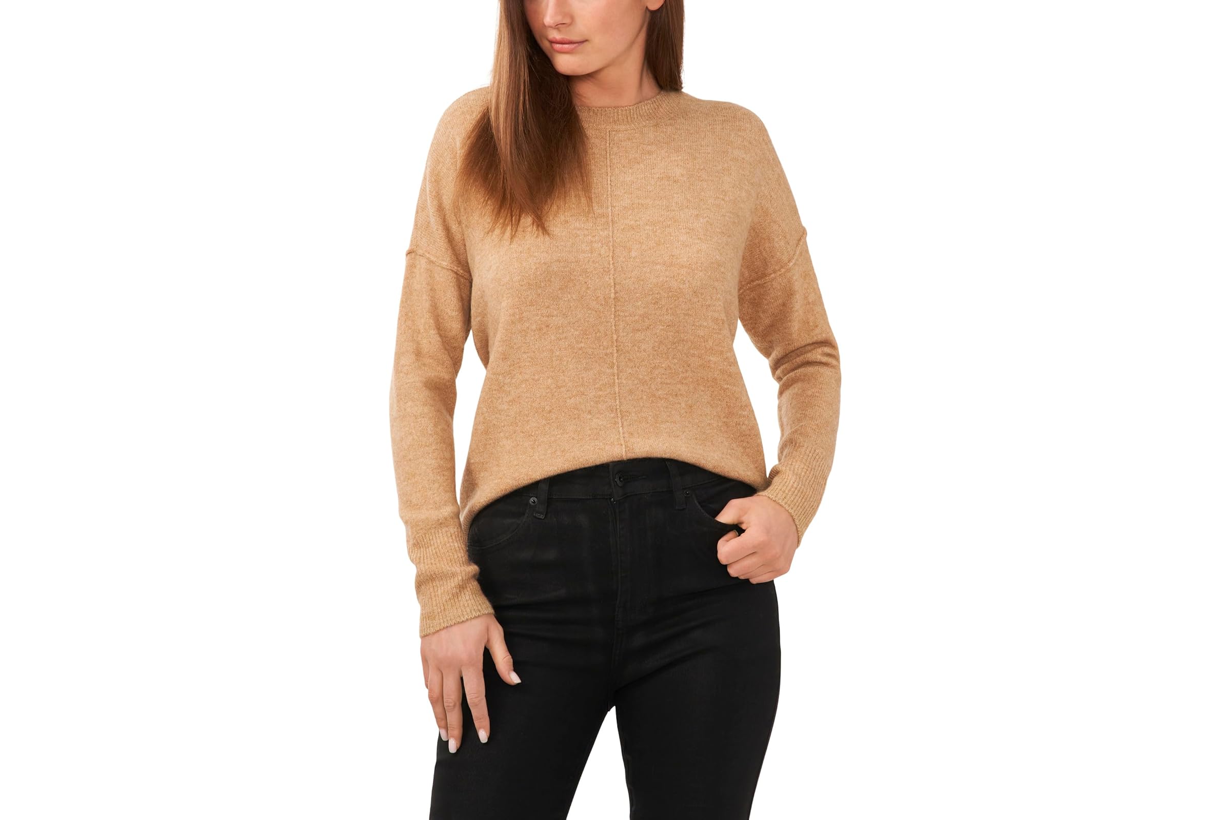 Vince Camuto Long Sleeve Extend Shoulder Center Facing Seam Cozy Sweater 12090₽