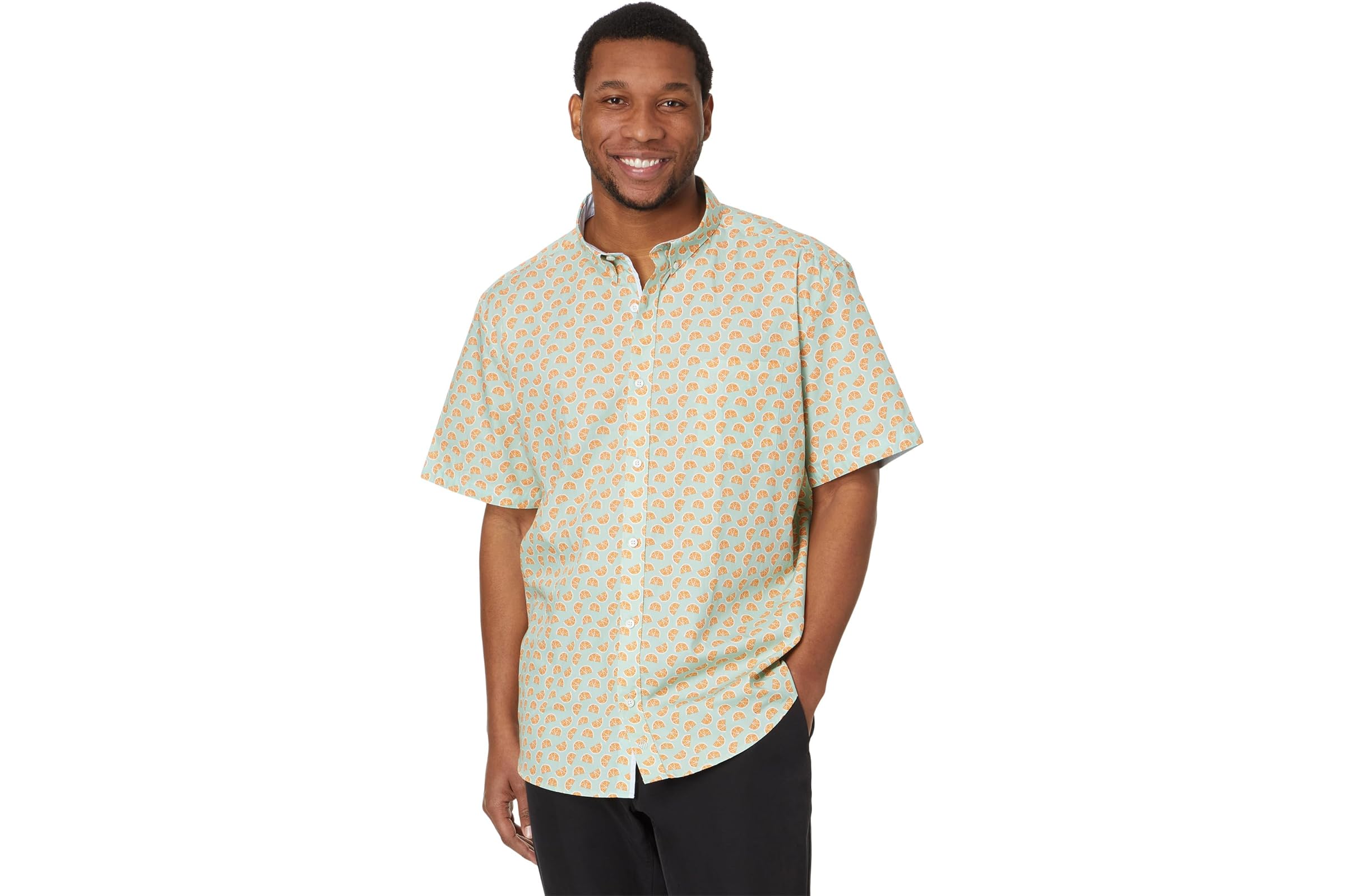 Johnston - Murphy Short Sleeve Citrus Print Shirt 7790₽