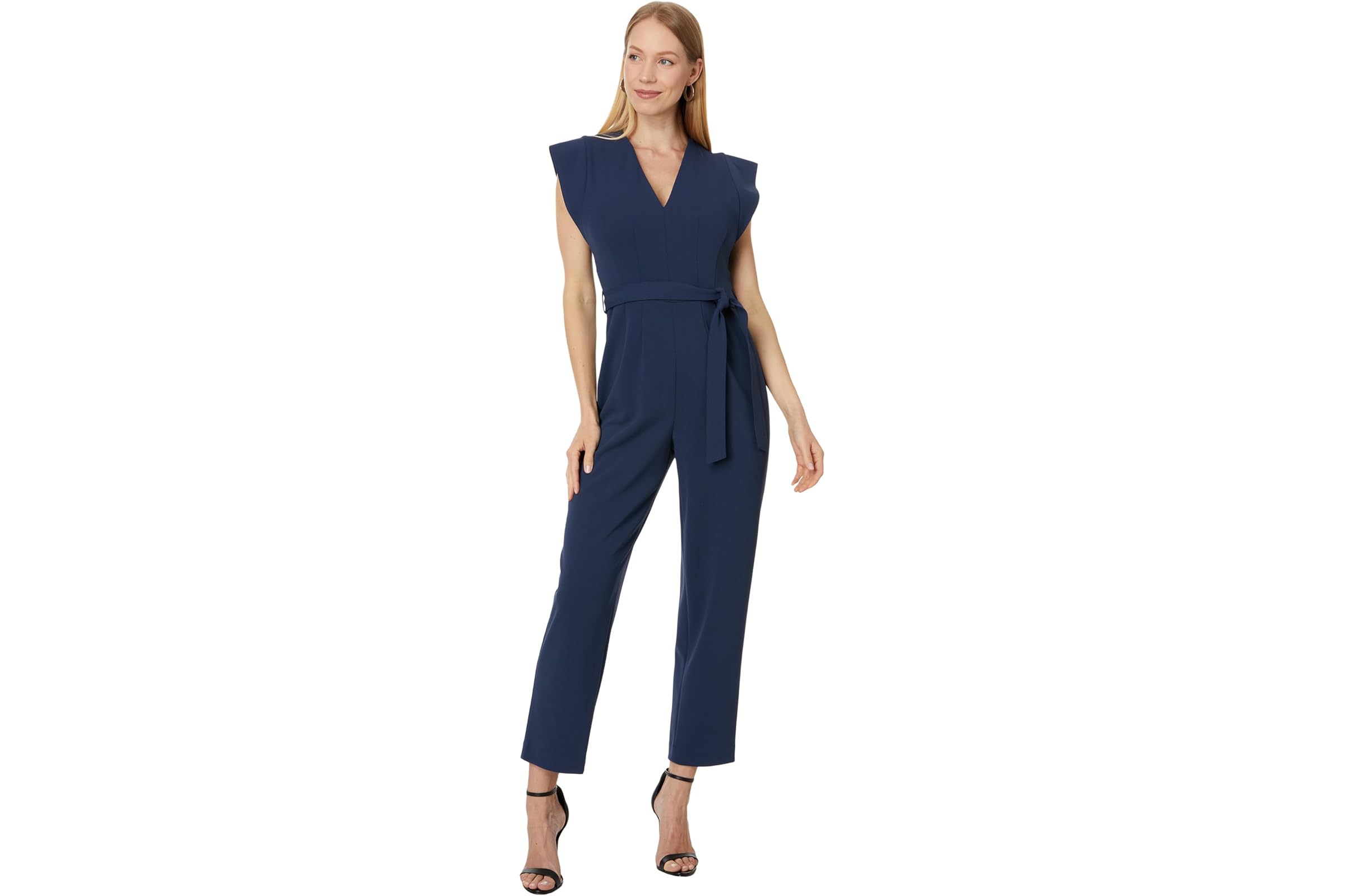 Calvin Klein V-Neck Jumpsuit with Extended Sleeve Detail 23890₽
