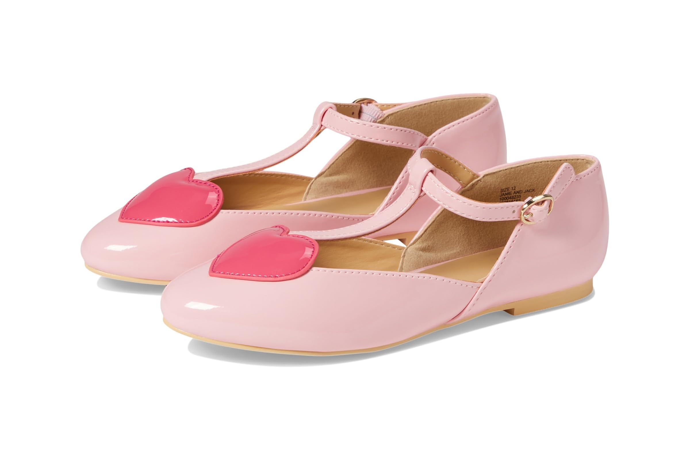 Женские кроссовки Janie and Jack Heart Flats (Toddler/Little Kid/Big Kid)