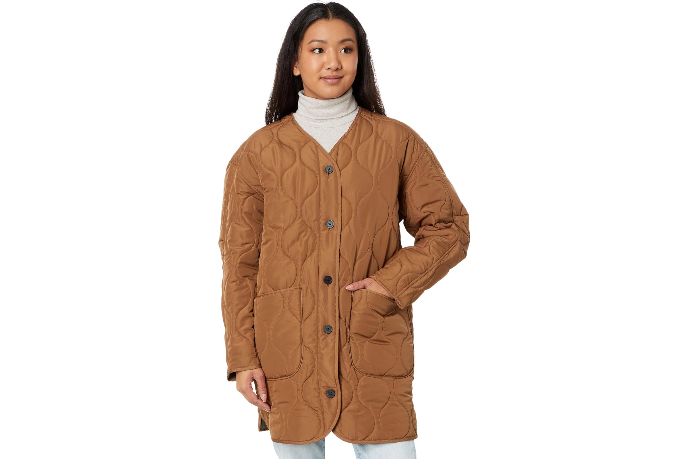 Lucky Brand Reversible Shine Quilted Liner Jacket 11190₽