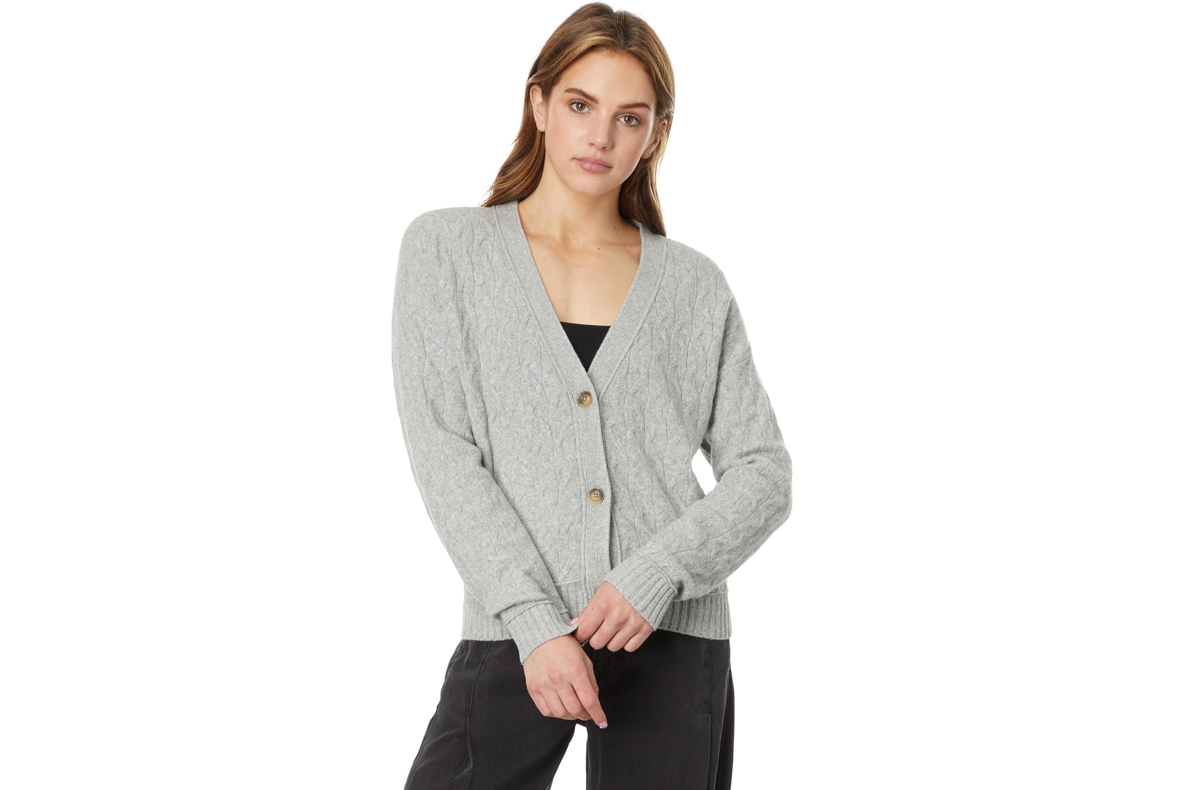 Lucky Brand Cozy Cable Stitch Cardigan 10790₽