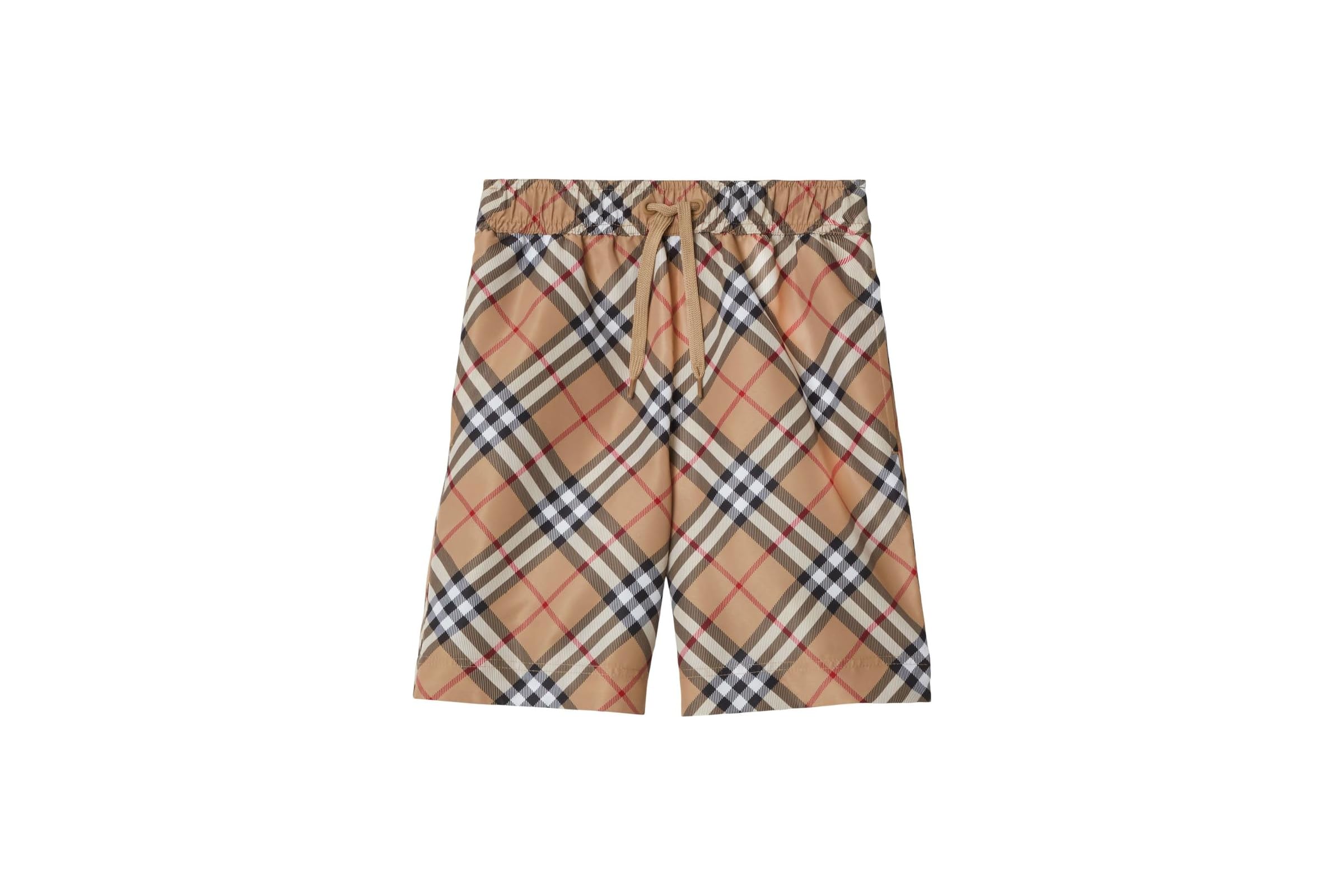Burberry Kids Malcolm Check Swim Shorts ToddlerLittle KidBig Kid 35690₽