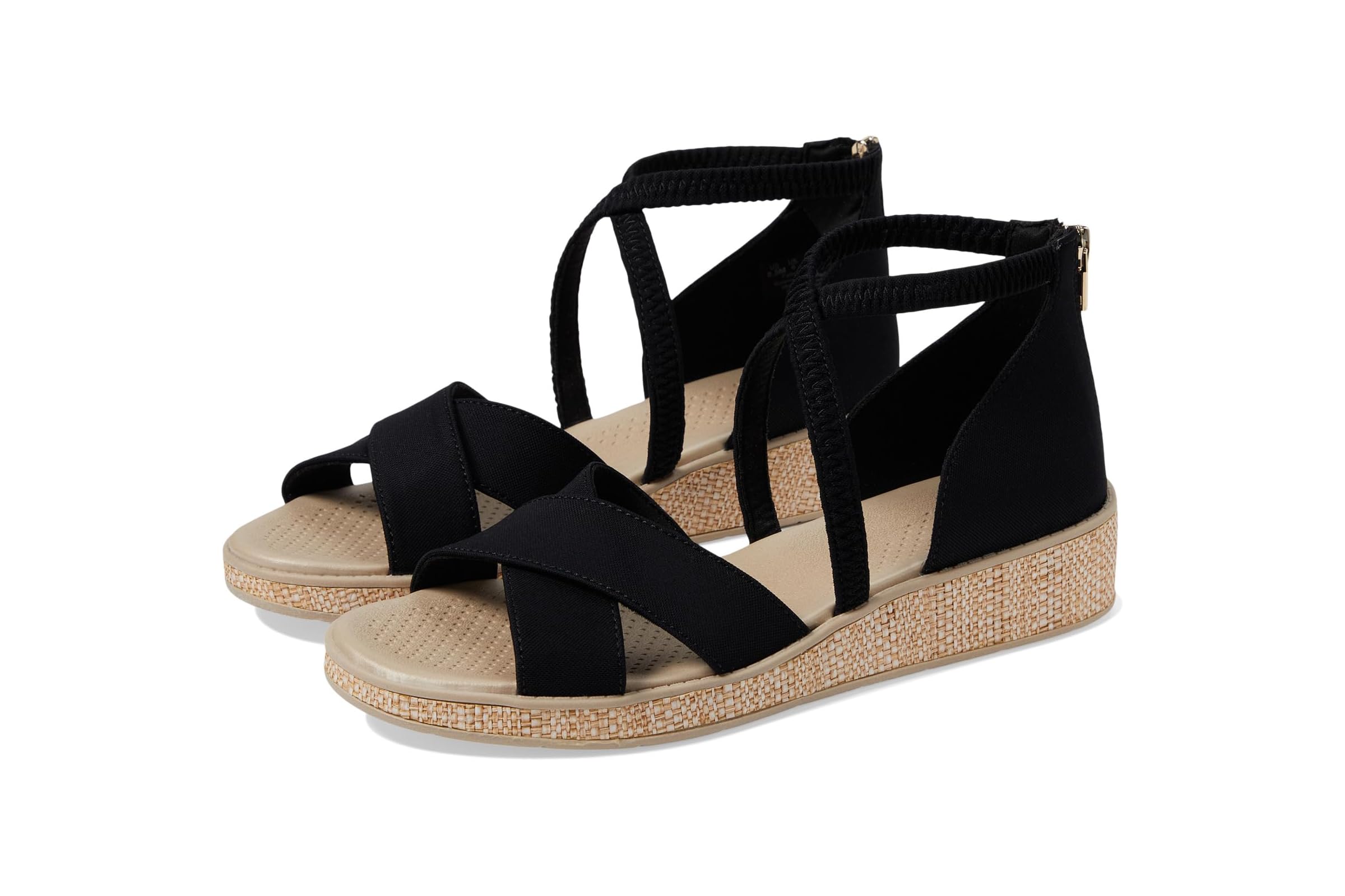 Bzees Bali Sand Strappy Wedge Sandals