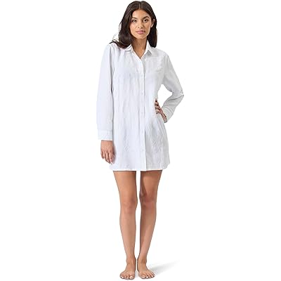 Tommy Bahama Stamped Lucia Palm Boyfriend Shirt