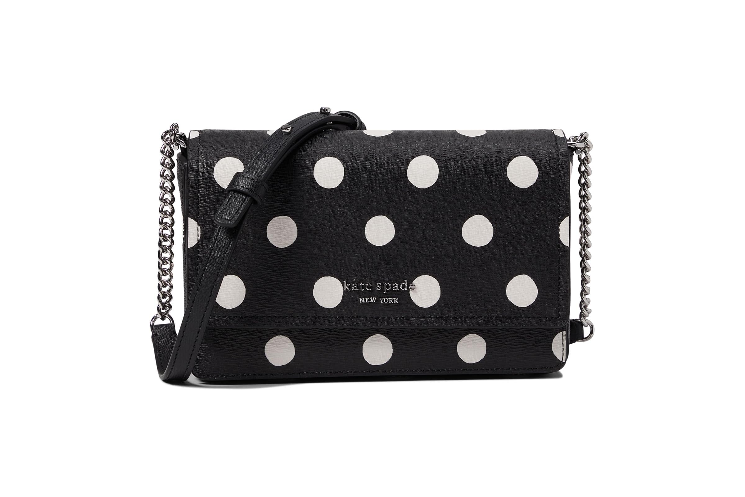 Kate Spade New York Morgan Sunshine Dot Printed Pvc Flap Chain Wallet 29790₽