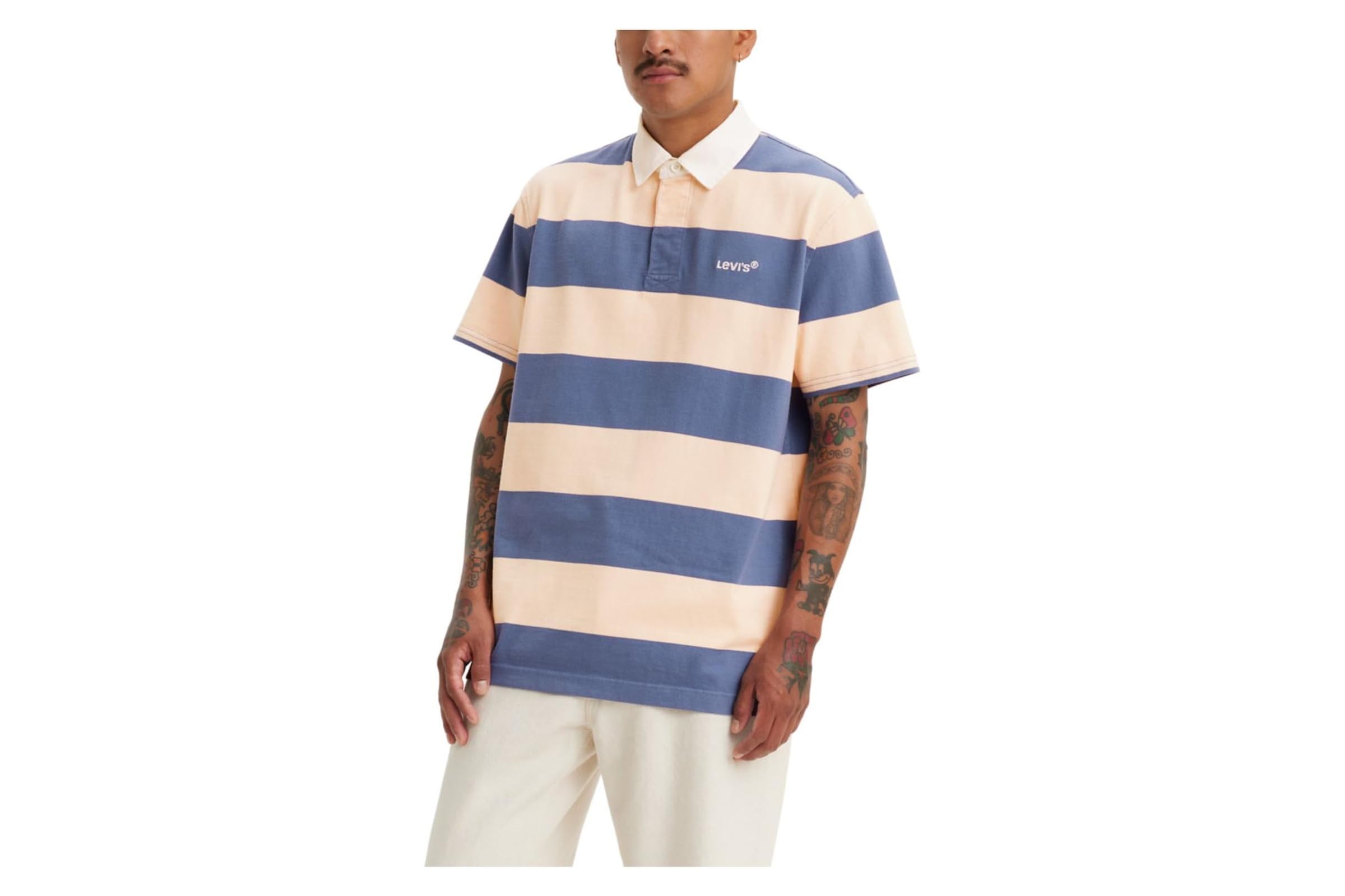 Levis Premium Short Sleeve Union Rugby Shirt