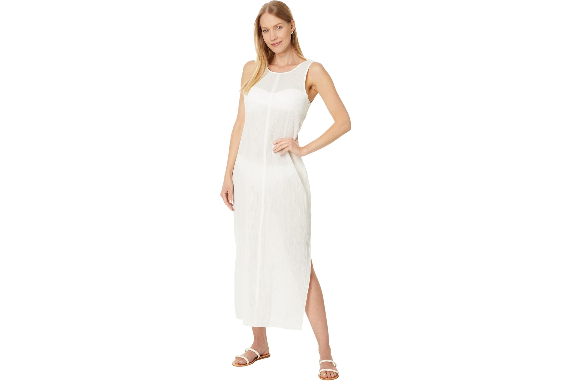 Madewell Crinkle Cotton Sleeveless Open-Back Midi Dress 3890₽