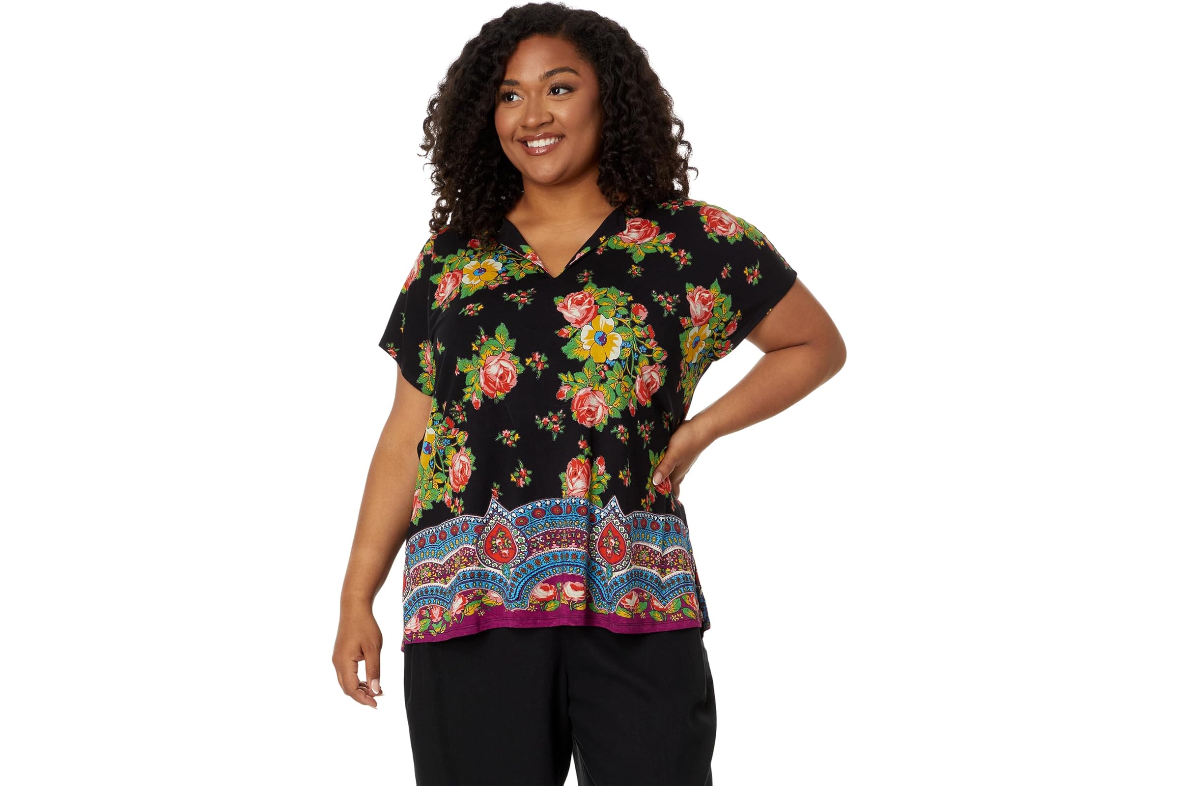 Johnny Was The Janie Favorite Dolman V-Neck- Spark