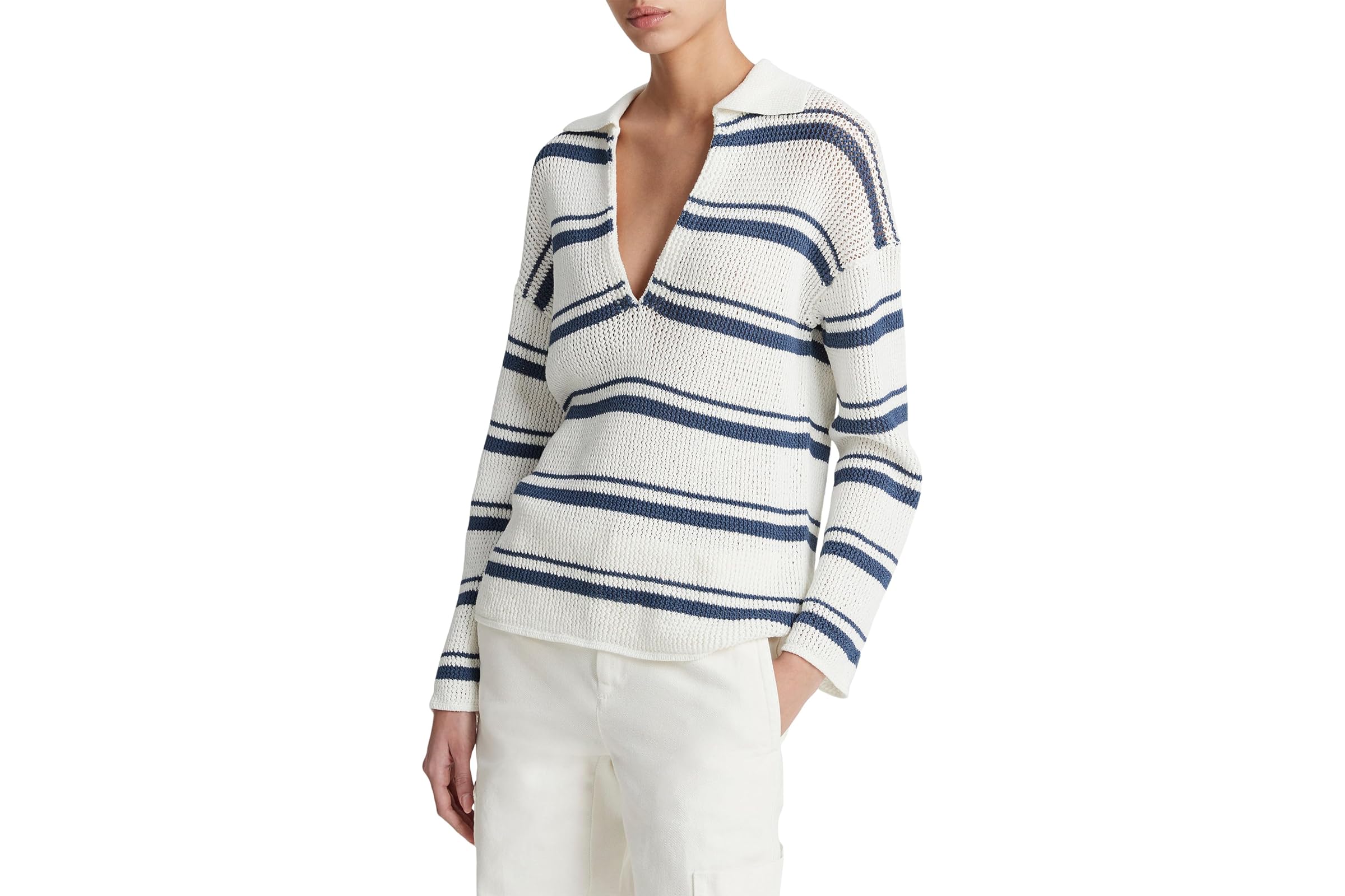 Vince Racked Ribbed Stripe Pullover 54290₽