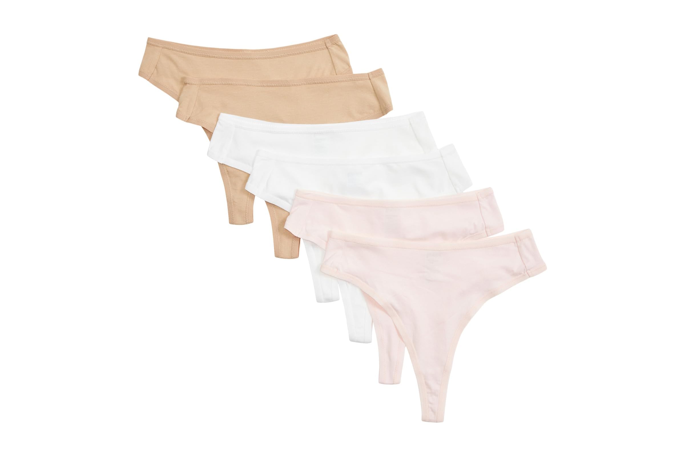 PACT Everyday High Rise Thong 6-Pack