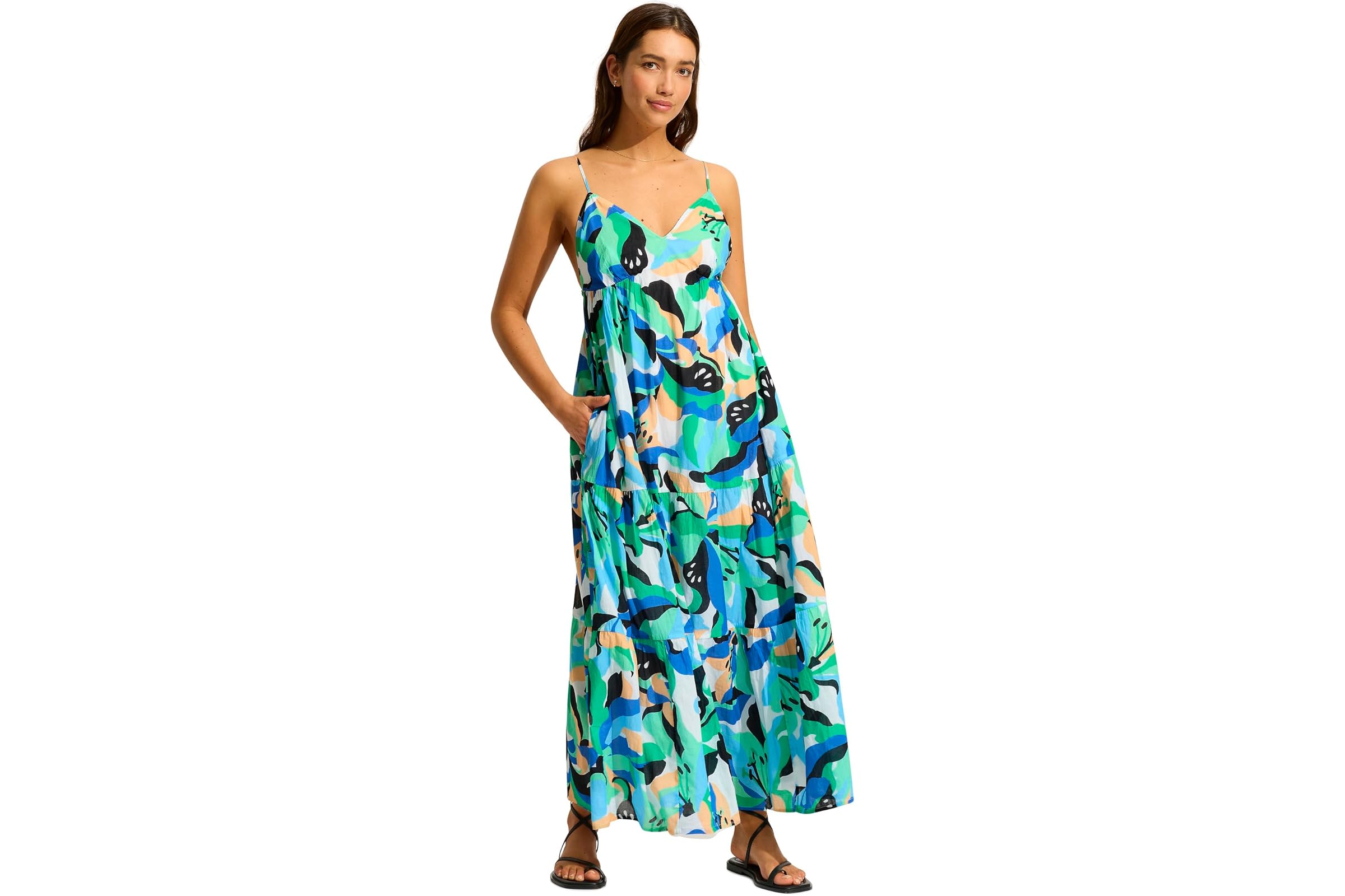 Seafolly Rio Tiered Midi Dress 22390₽