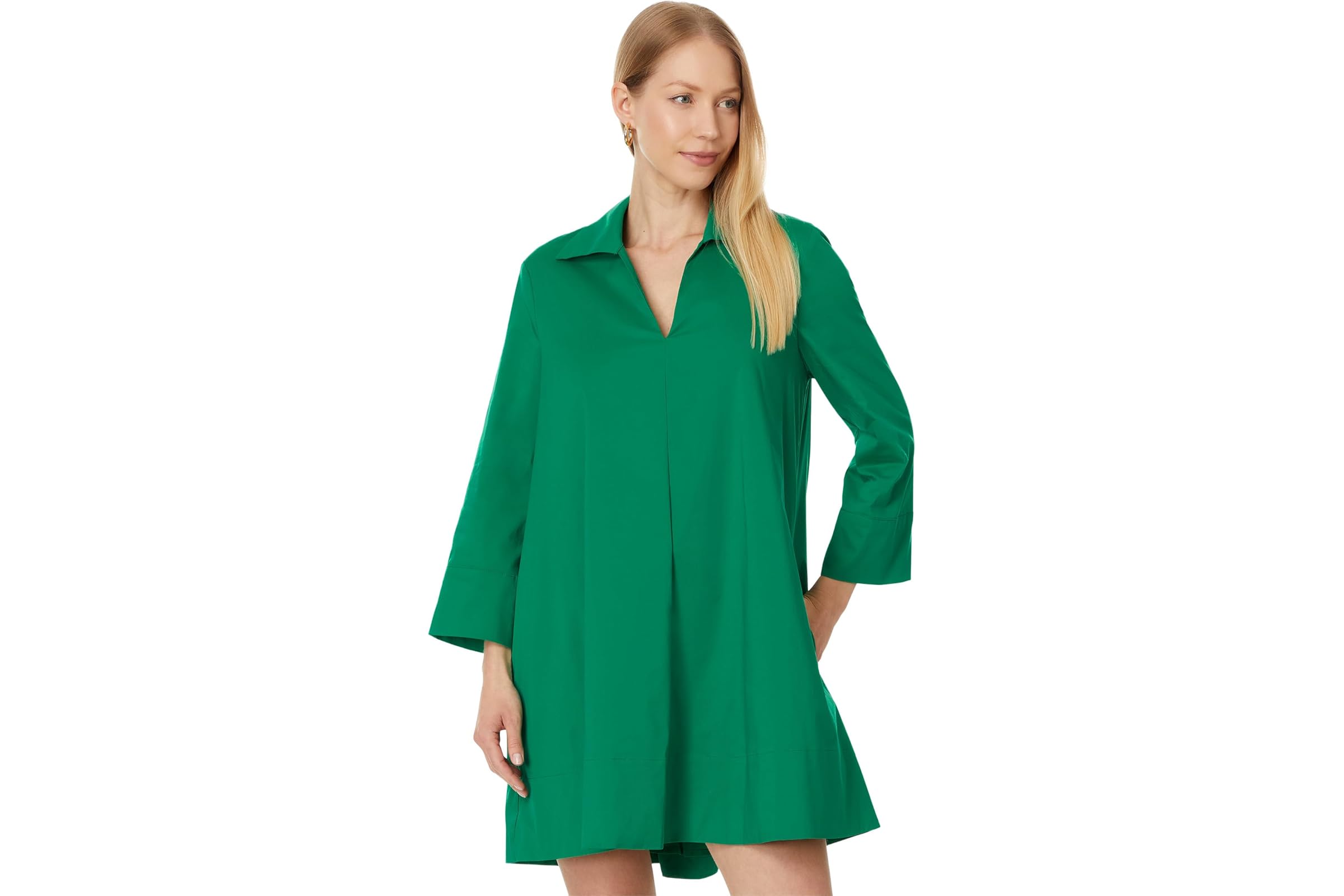 English Factory A-Line Kaftan Collar Dress