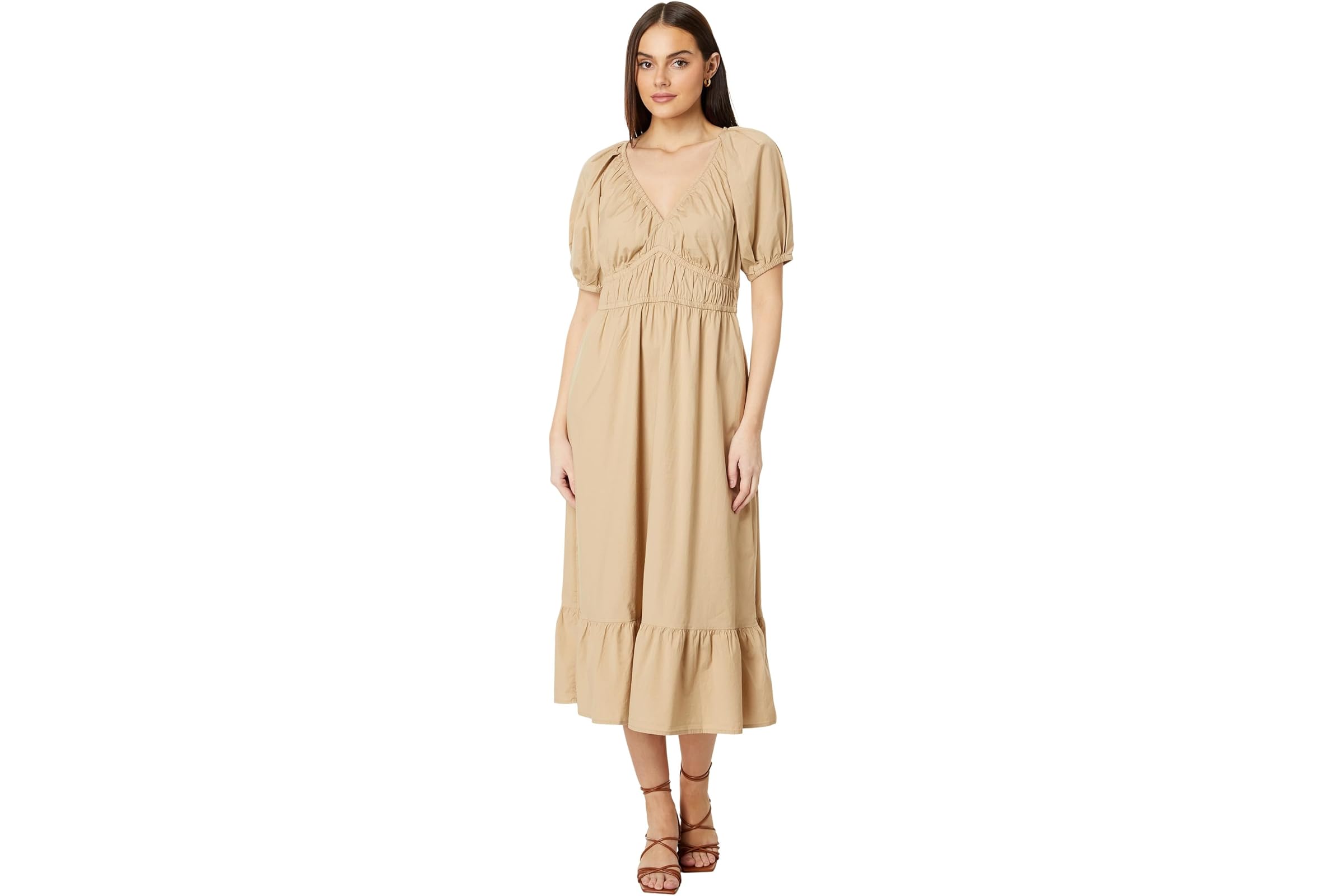 Vineyard Vines Poplin V-Neck Midi Dress 43890₽