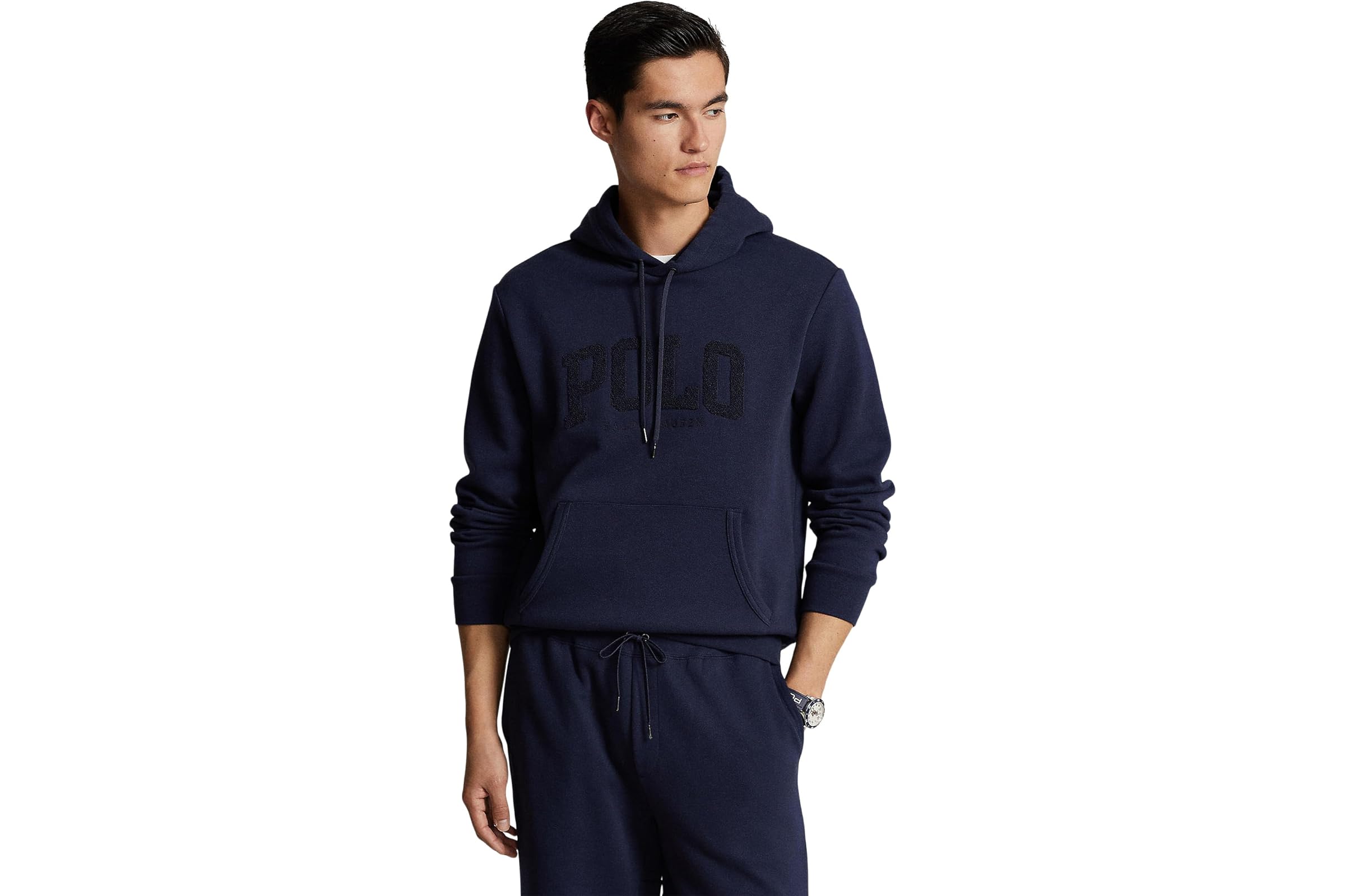 Polo Ralph Lauren Logo Double-Knit Mesh-Face Hoodie 22190₽