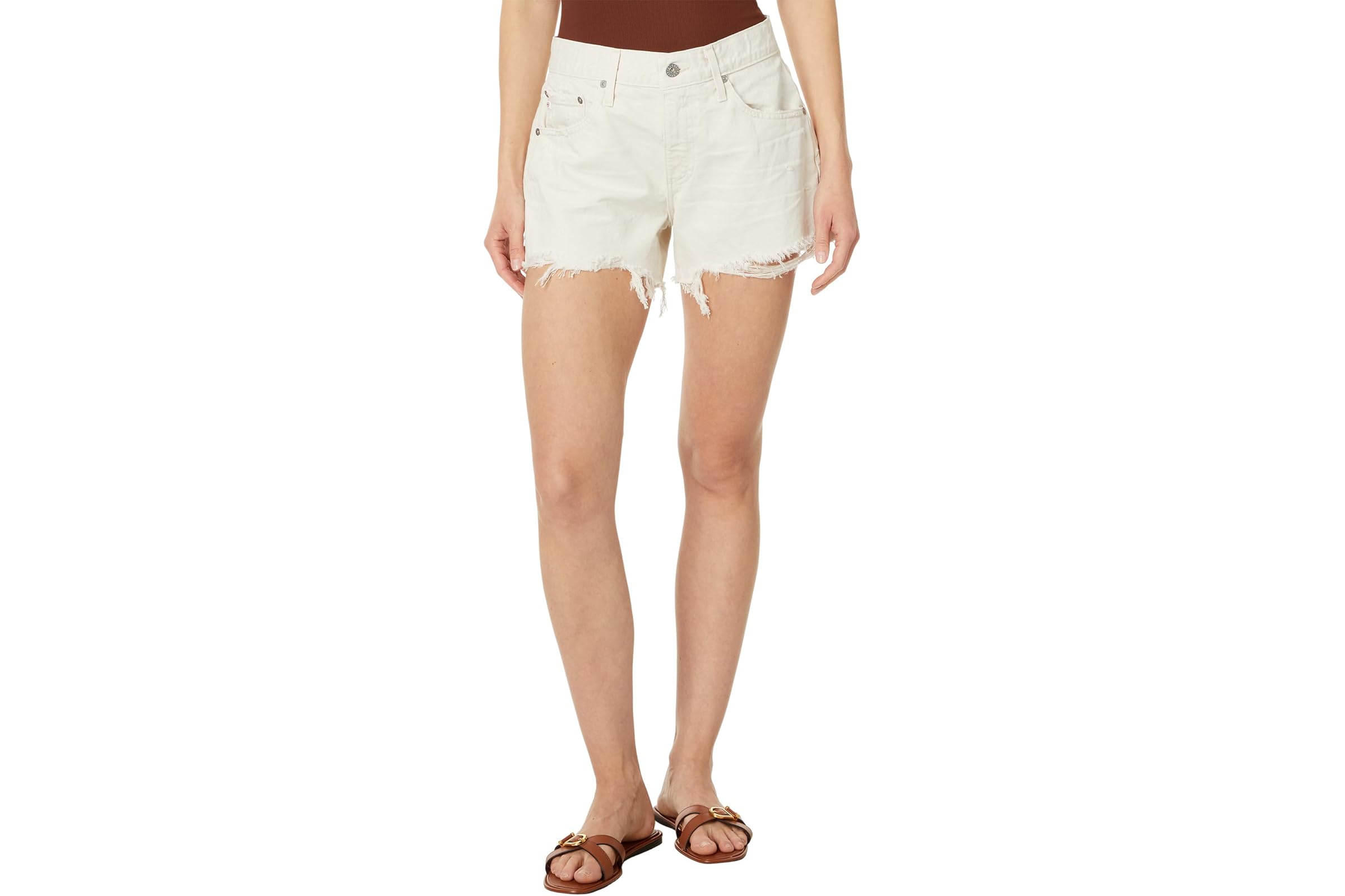 AG Jeans Hailey High Rise Cut Off Short Jean in 1 Year Opal Stone 11490₽
