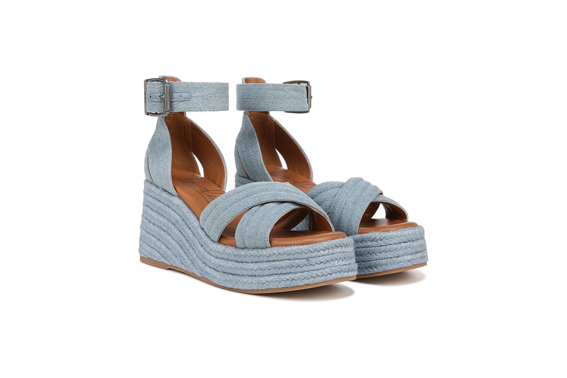 ZODIAC Naomi Denim Ankle Strap Wedge Sandal 12190₽