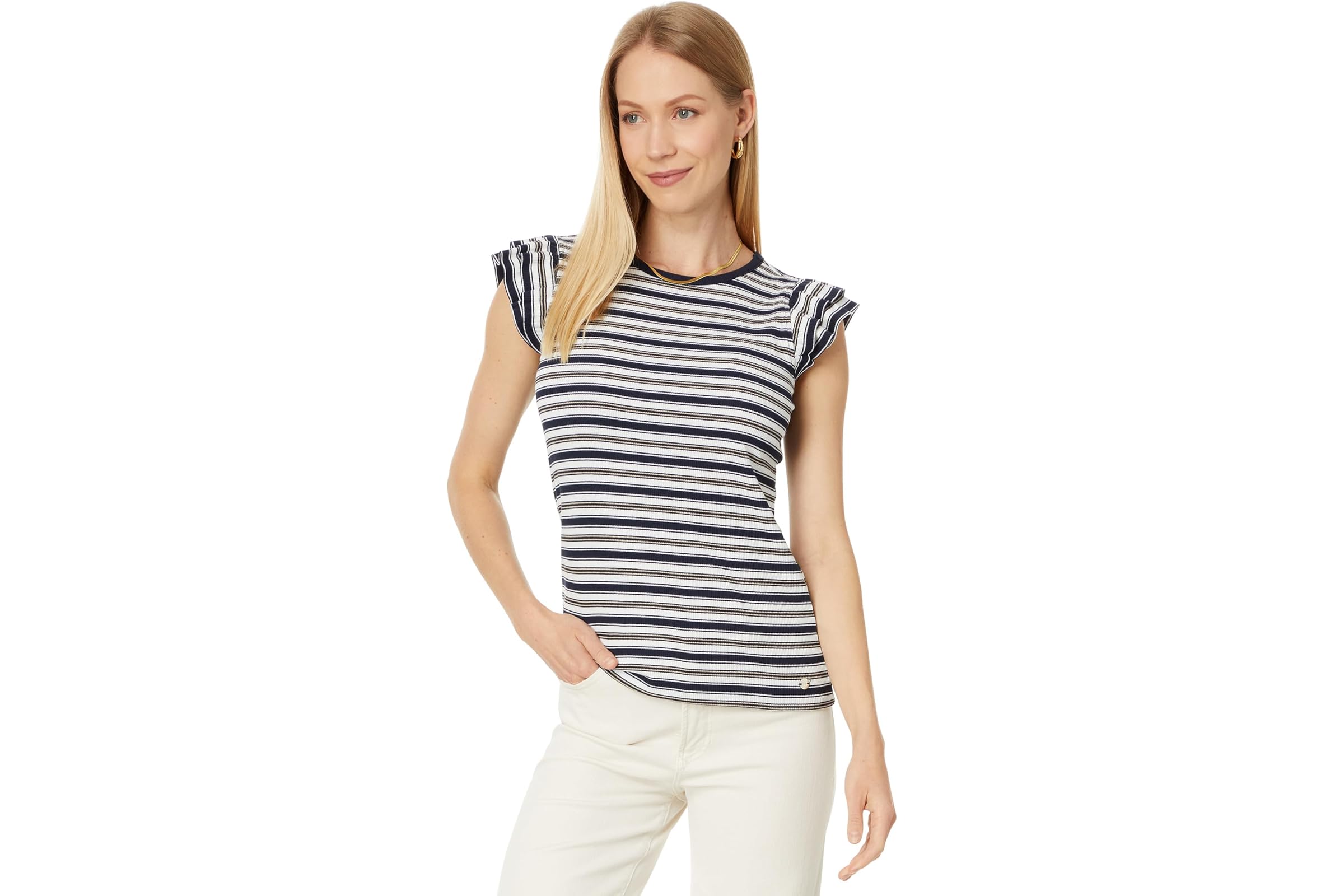 Топ Tommy Hilfiger в полоску с рюшами 6890₽