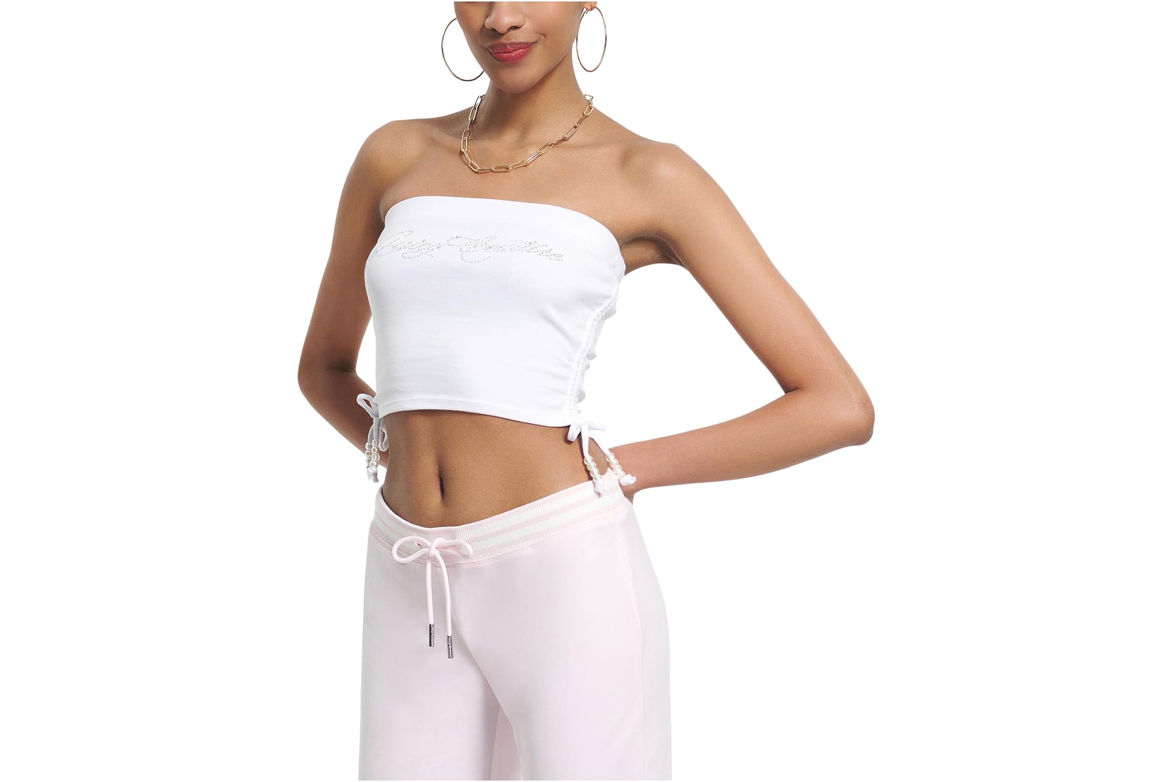 Juicy Couture Rib Tube Top With Ties 9190₽