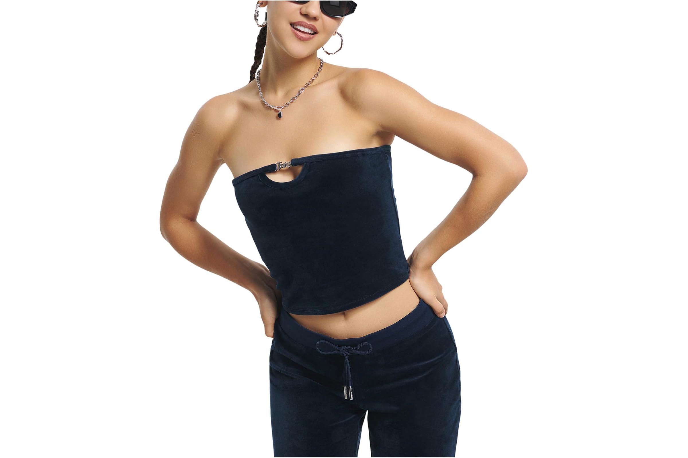 Juicy Couture Solid Long Tube Top With Hardware 9190₽