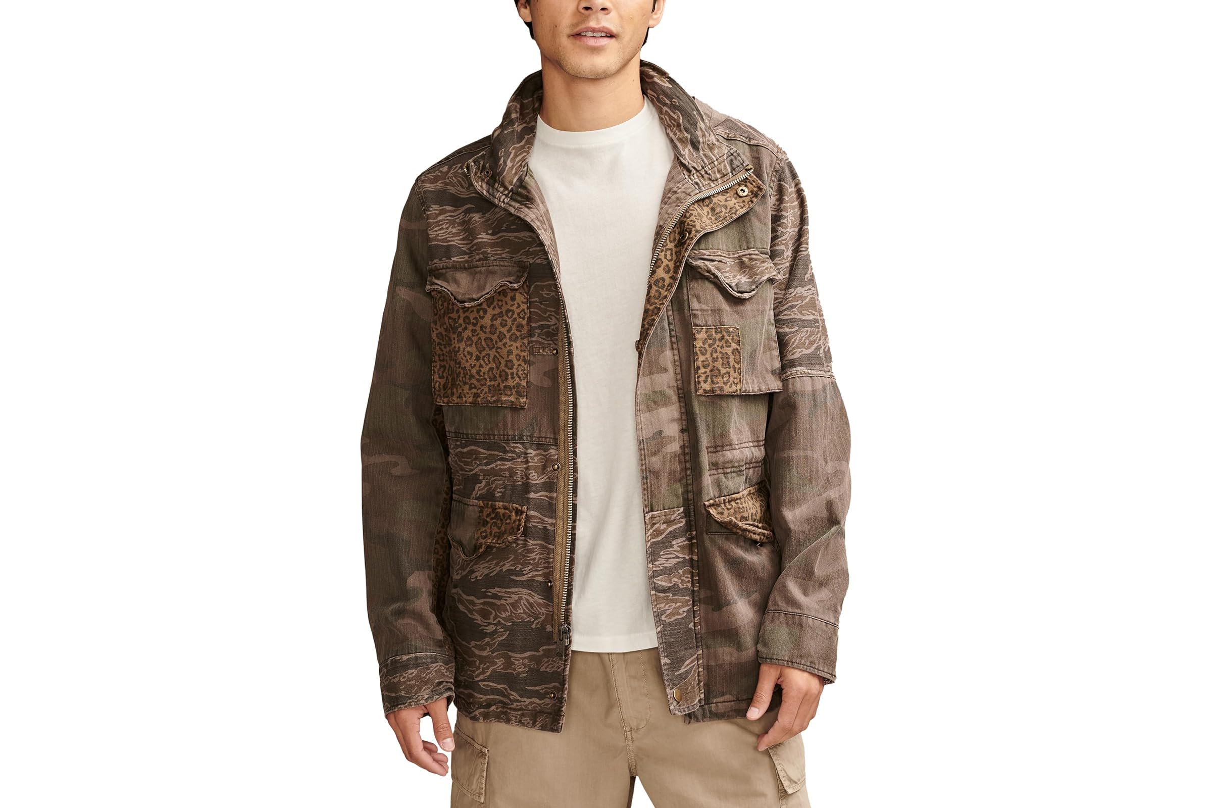 Lucky Brand Patchwork Camo Field Jacket 34490₽
