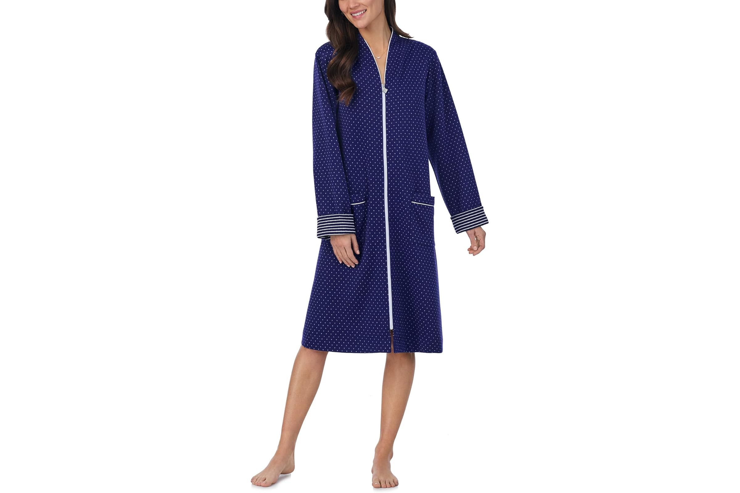 Eileen West Robe Waltz Long Sleeve Zip Front