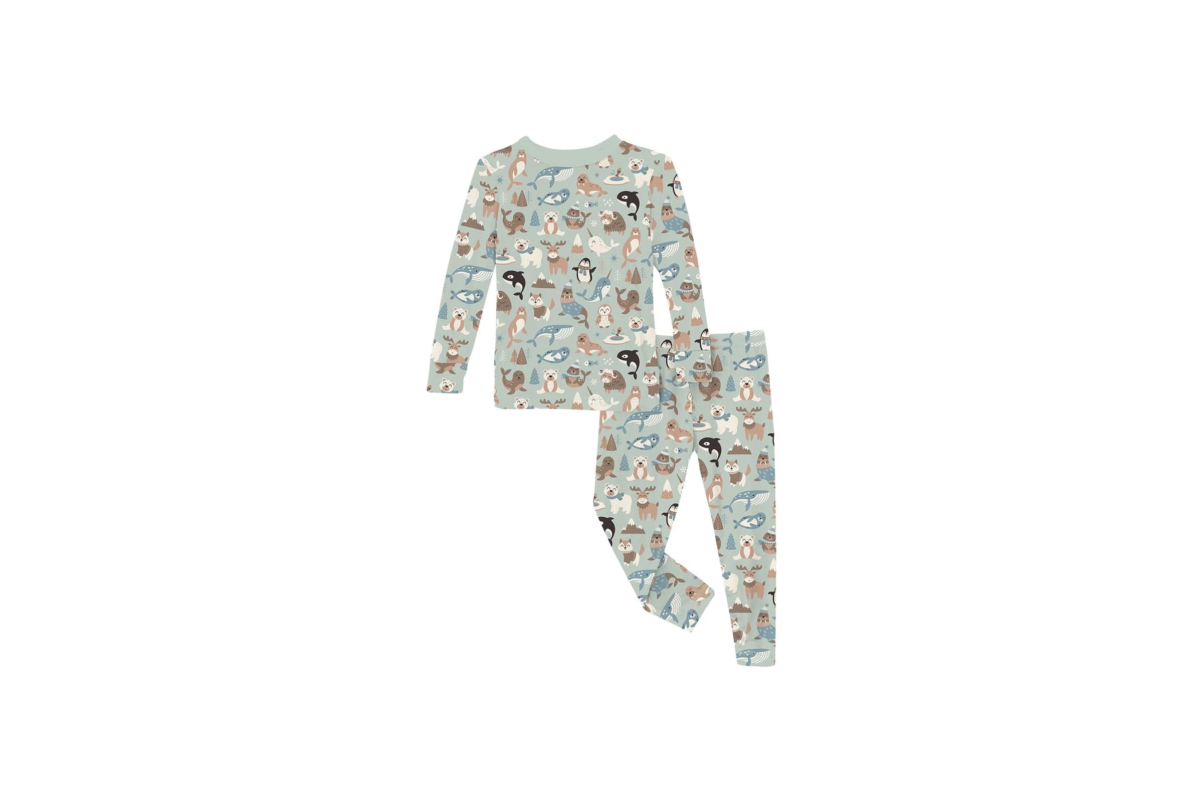 Пижама Kickee Pants Kids Print Long Sleeve Pajama Set ToddlerLittle KidsBig Kids 8290₽