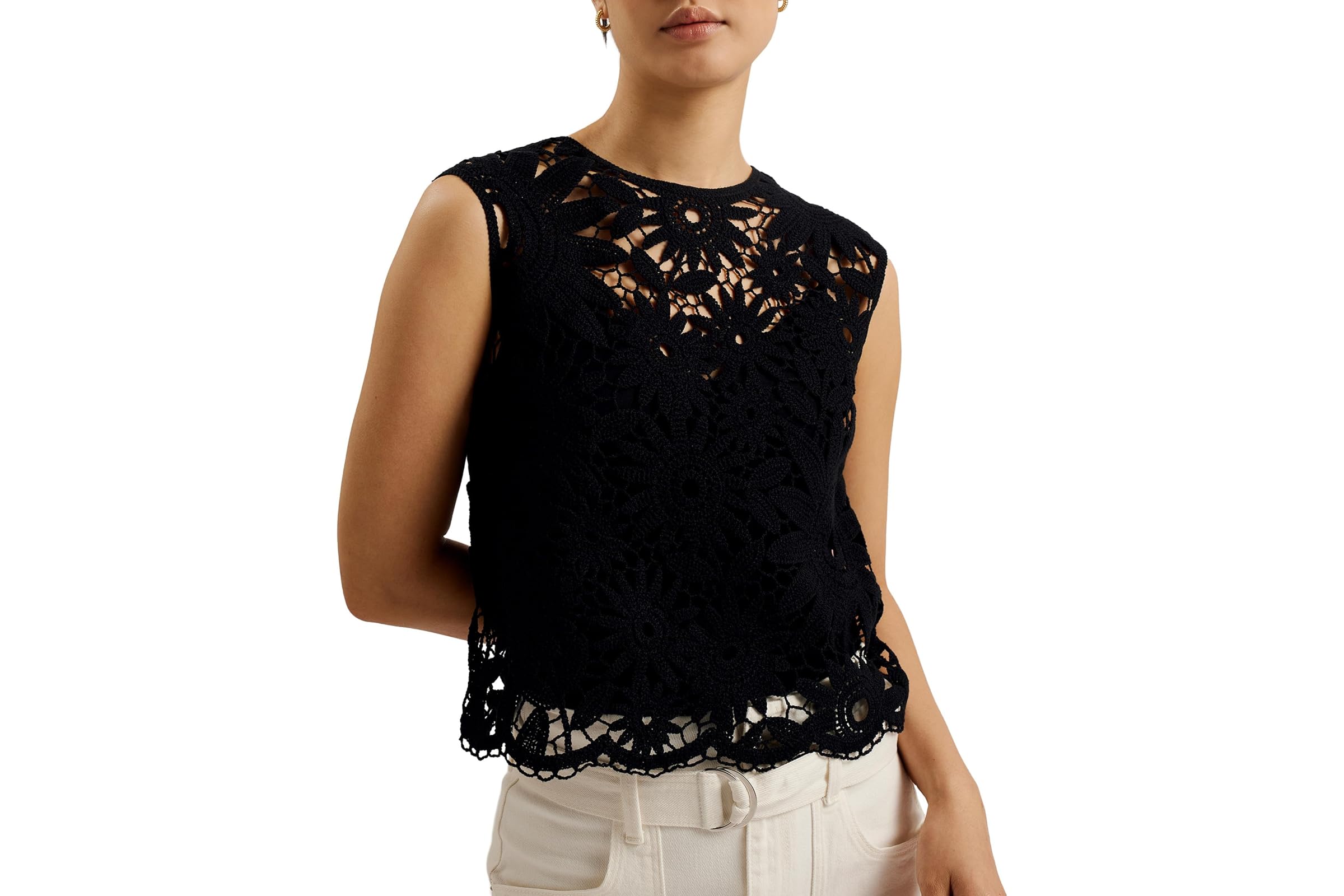Ted Baker Katrnn Crochet Knit Top 38890₽