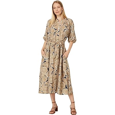 Платье Tommy Hilfiger Floral Puff Sleeve Midi Dress