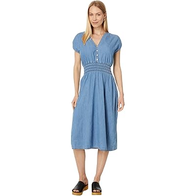 Платье Tommy Hilfiger Sleeveless Smocked Chambray Dress