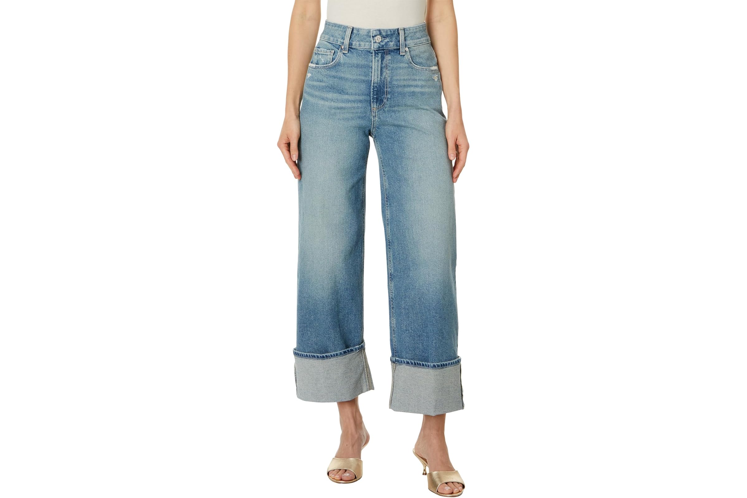 Paige Sasha Ankle Wide Cuff in Storybook Distressed 51690₽