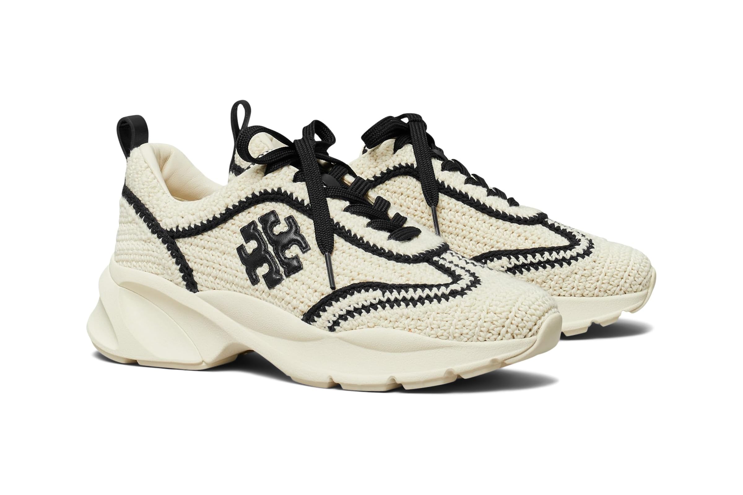 Женские кроссовки Tory Burch Good Luck Crochet Trainer 79390₽