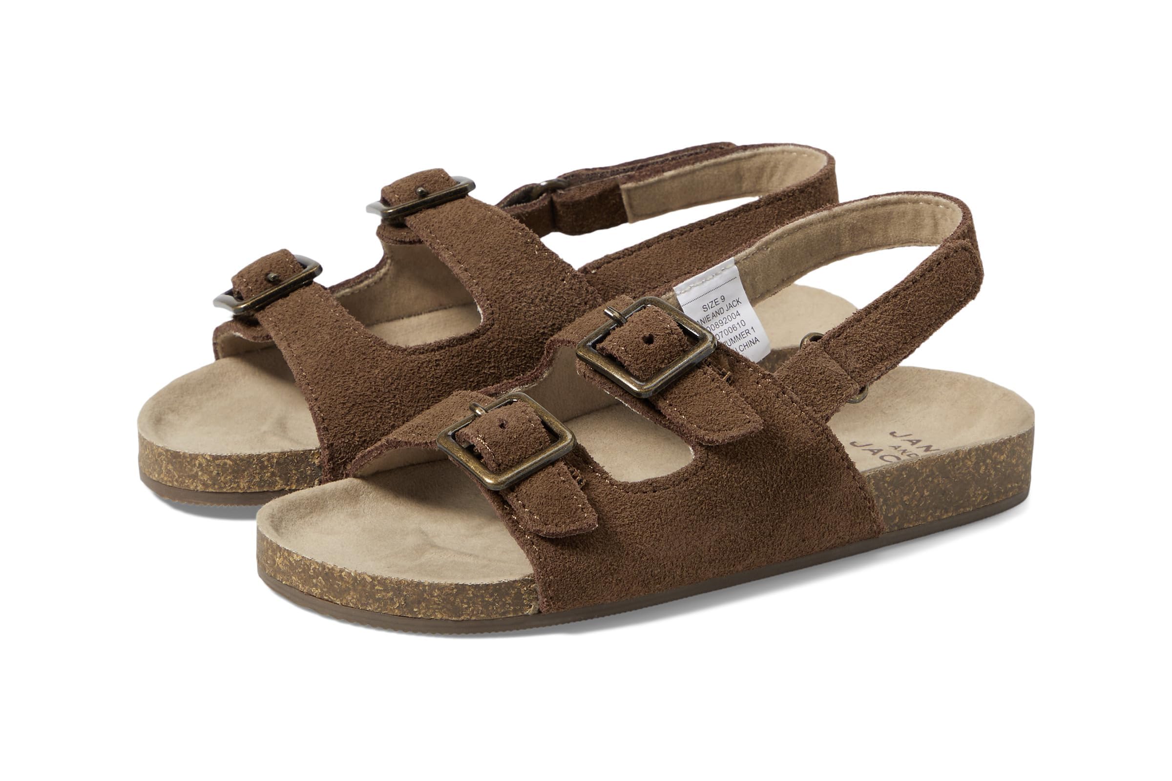 Janie and Jack Boys Brown Sandal ToddlerLittle KidBig Kid 7290₽