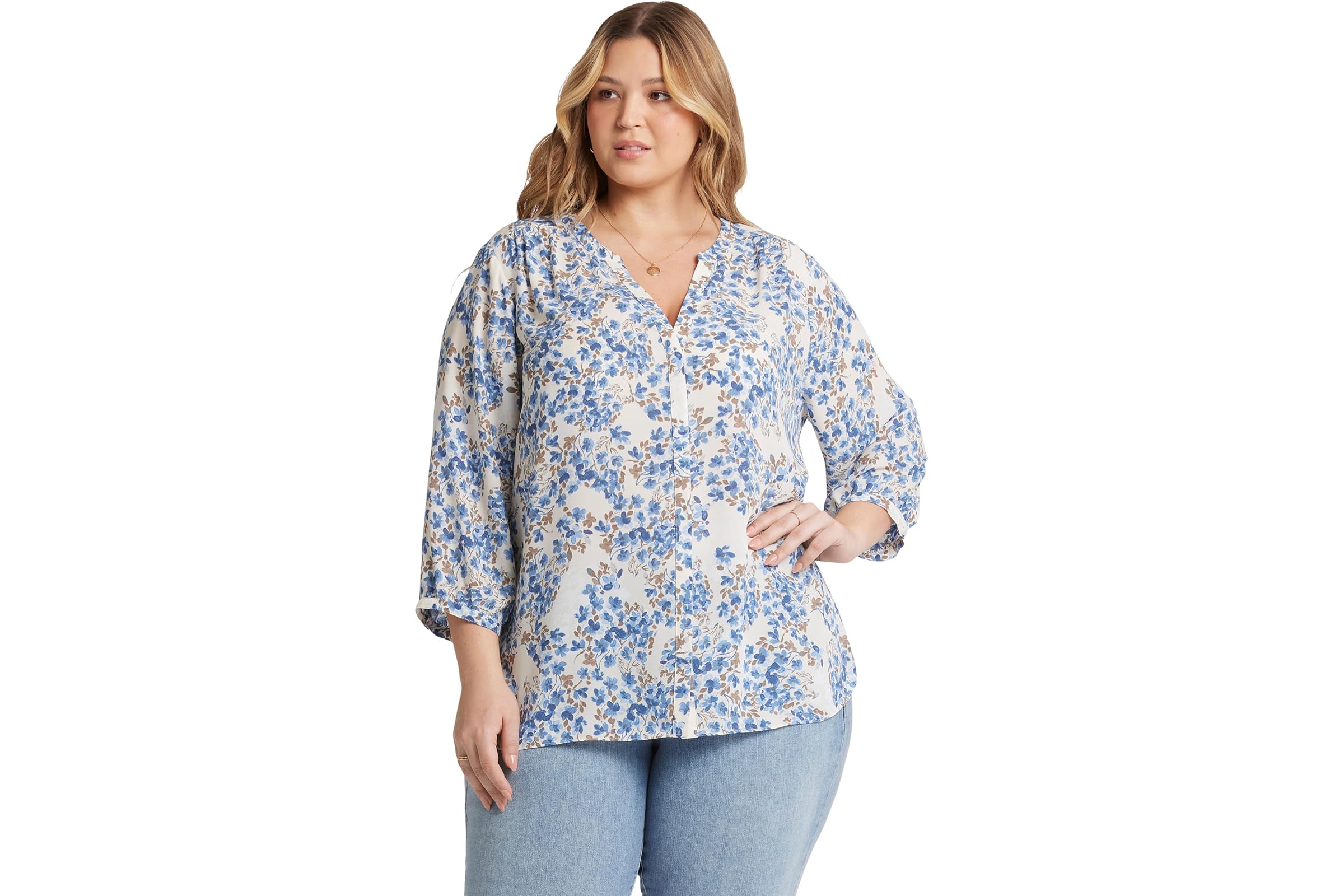 NYDJ Pintuck Blouse 3390₽