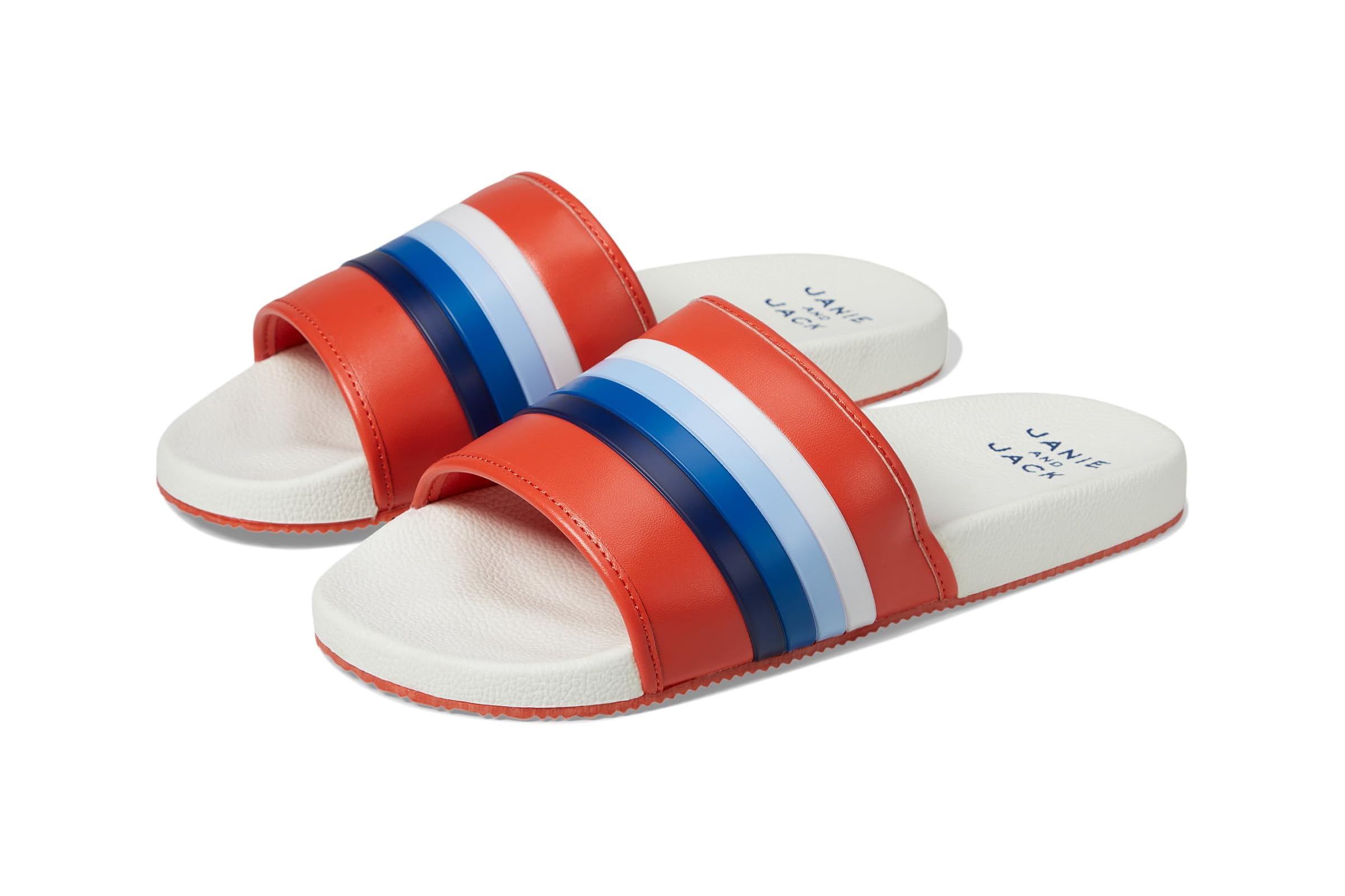 Сандалии Janie and Jack Boys Stripe Pool Slide ToddlerLittle KidBig Kid 6190₽