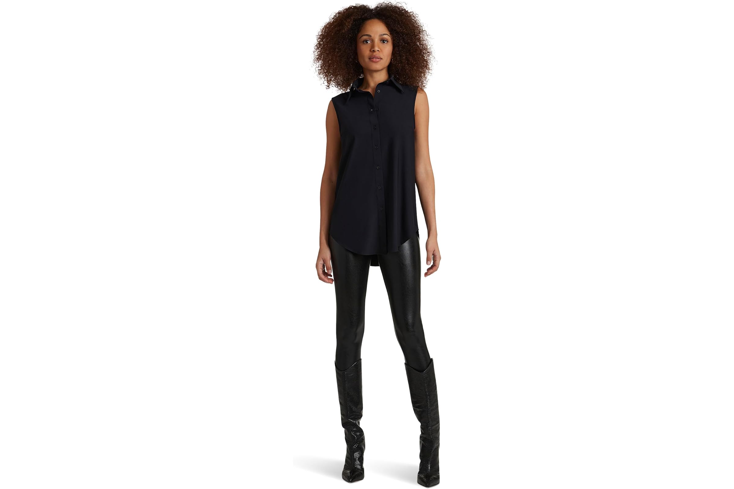 Commando Classic Sleeveless Oversized Button Down Shirt 32890₽