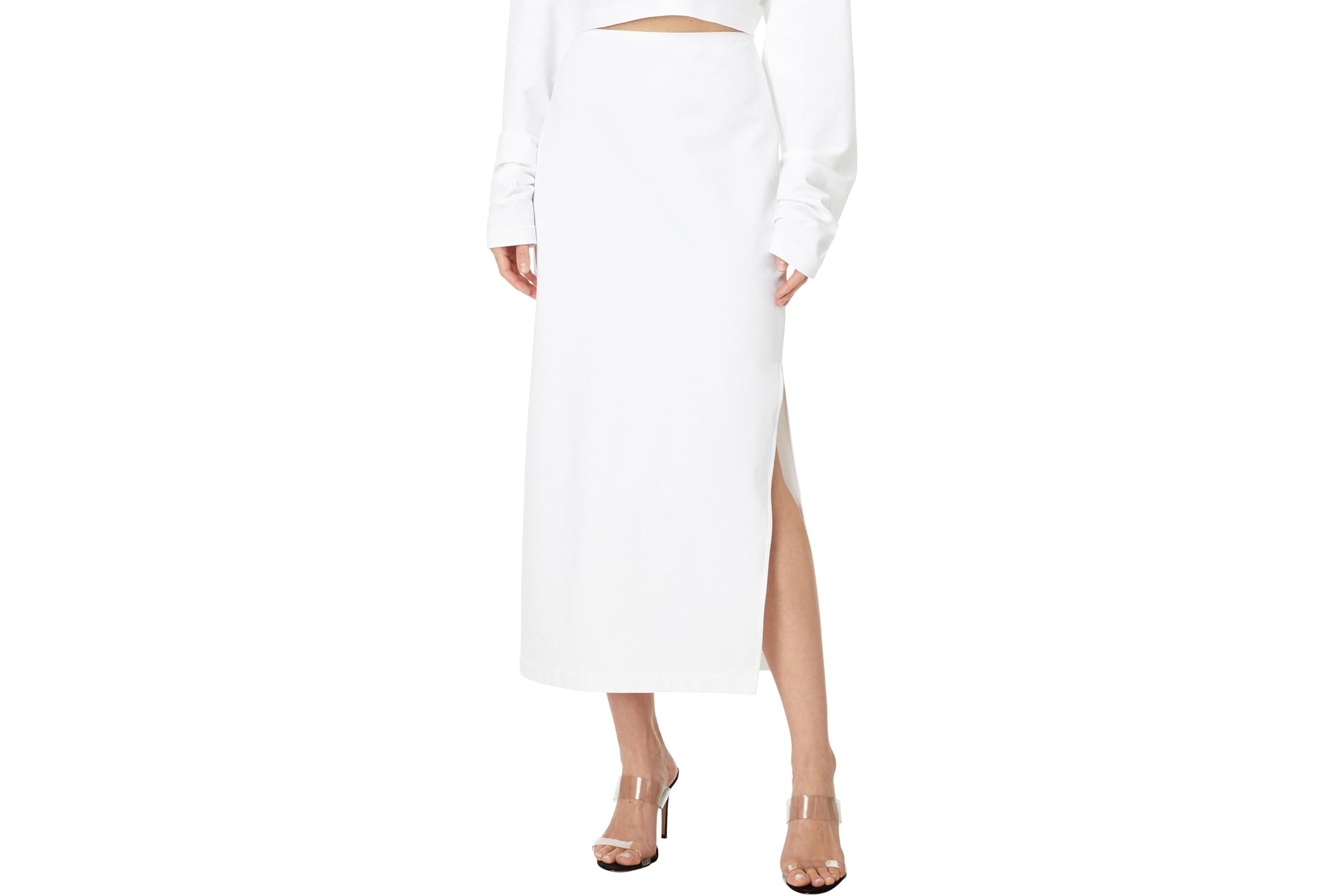 Norma Kamali Side Slit Midcalf Skirt 20990₽