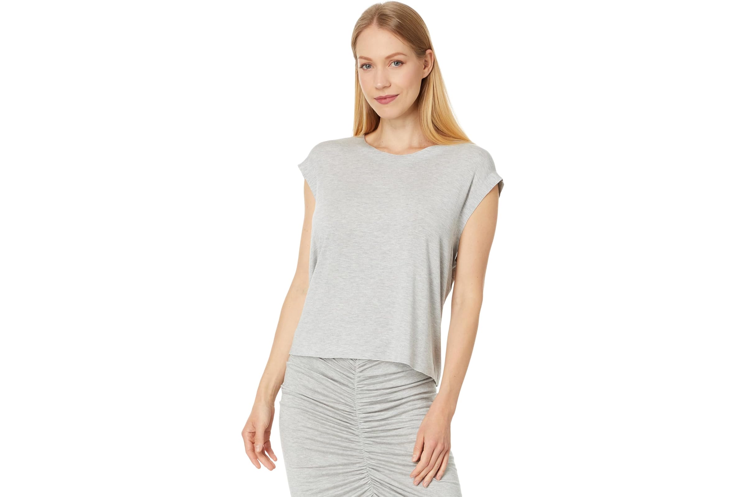 Norma Kamali Sleeveless Boyfriend Cropped Crewneck Top 20390₽