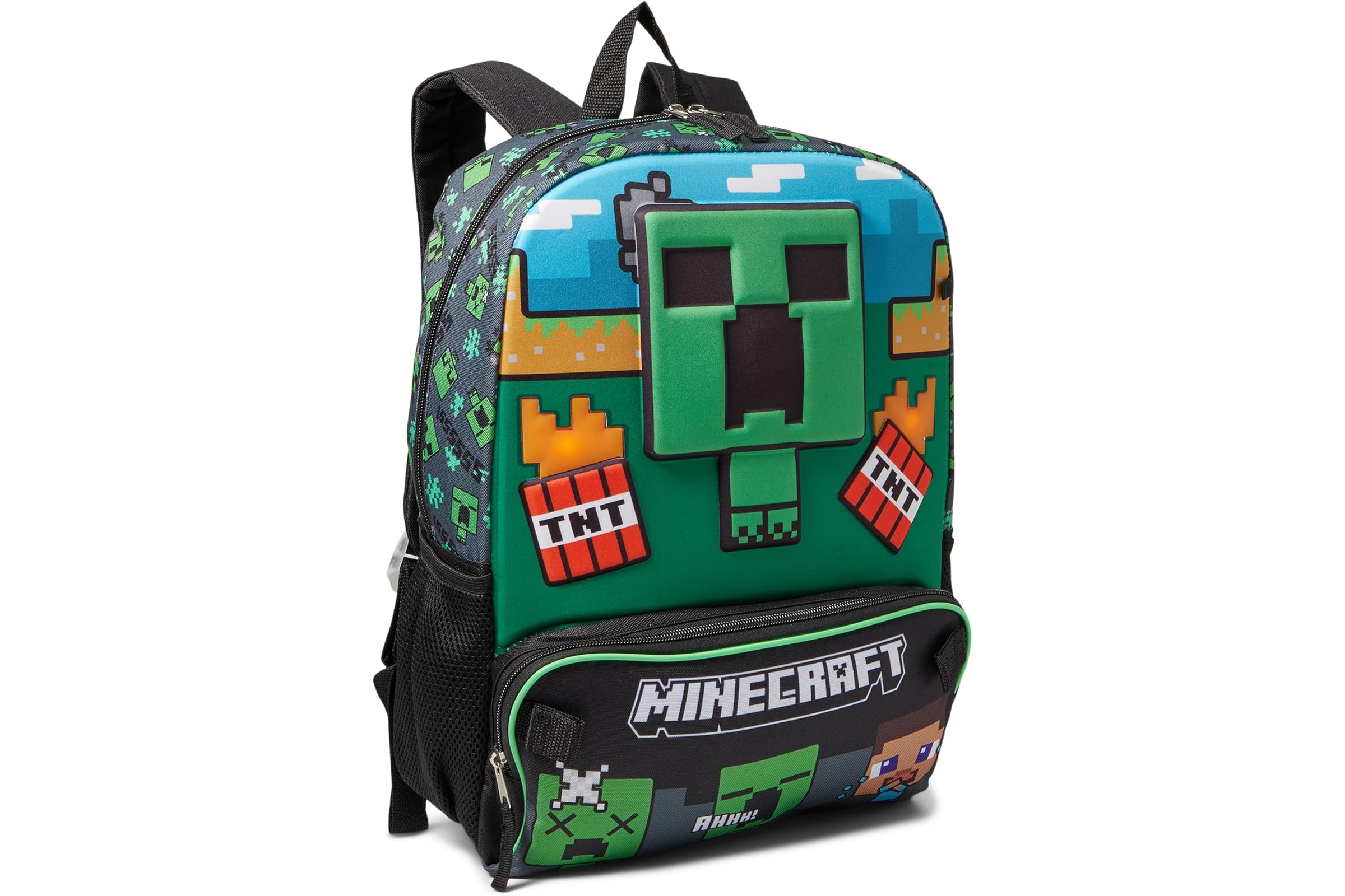 BIOWORLD Kids Minecraft Backpack Set (Little Kid/Big Kid)