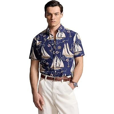 Мужская рубашка Polo Ralph Lauren Classic Fit Nautical Oxford Shirt